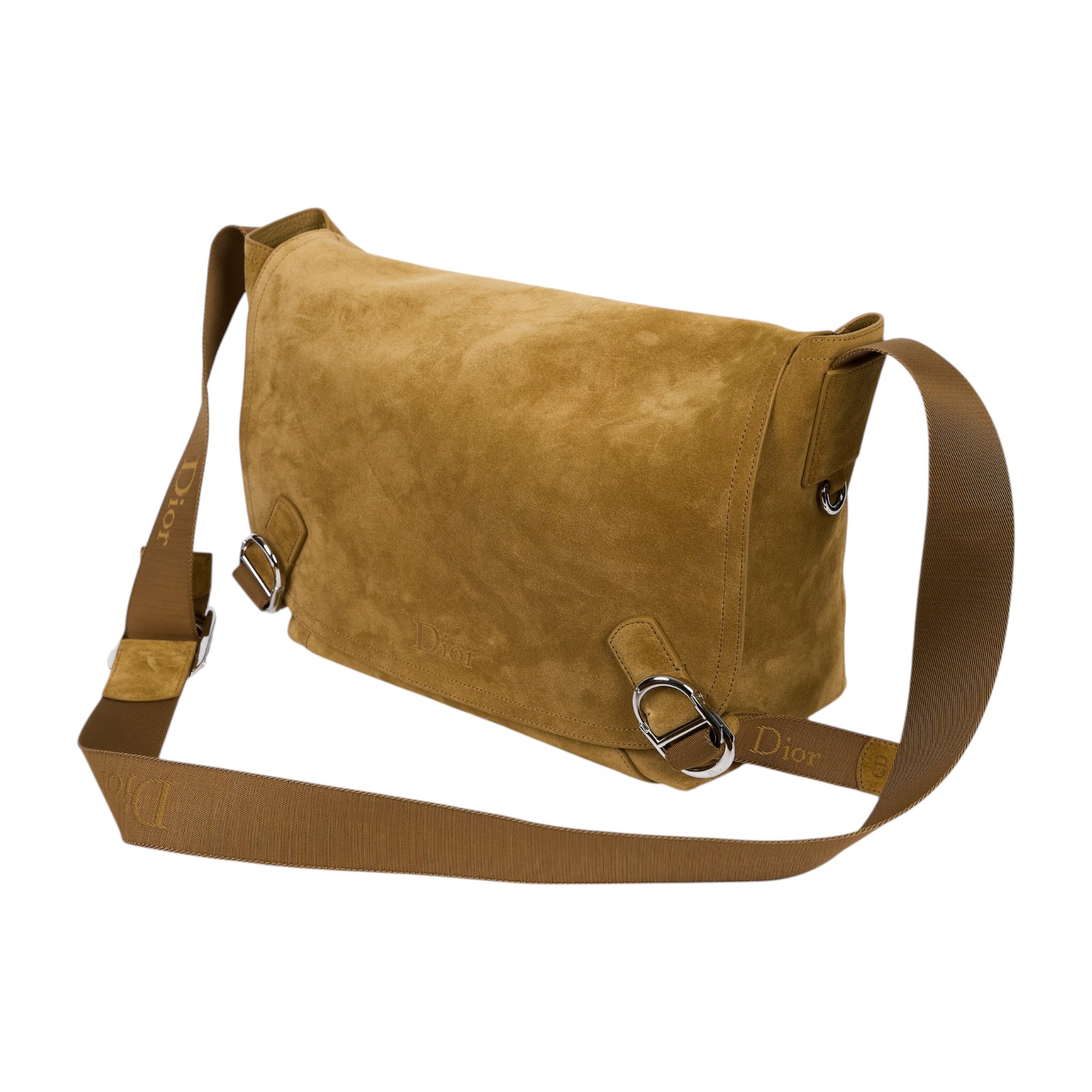 迪奧 CHRISTIAN DIOR Dior Jett 郵差包 斜背包 肩背包 1DBME214BCN 棕色麂面Jett 中型翻蓋郵差包 保證卡