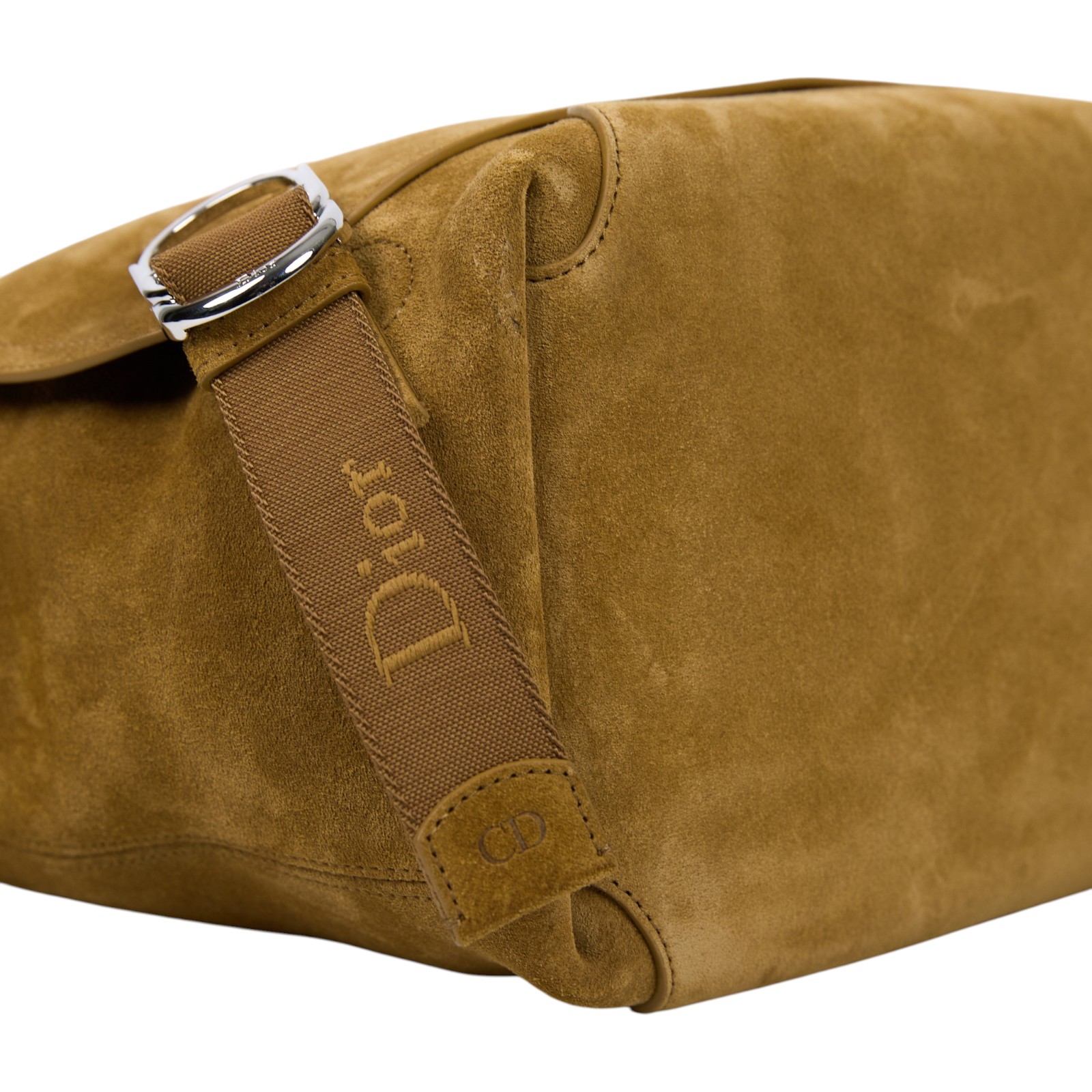 迪奧 CHRISTIAN DIOR Dior Jett 郵差包 斜背包 肩背包 1DBME214BCN 棕色麂面Jett 中型翻蓋郵差包 保證卡