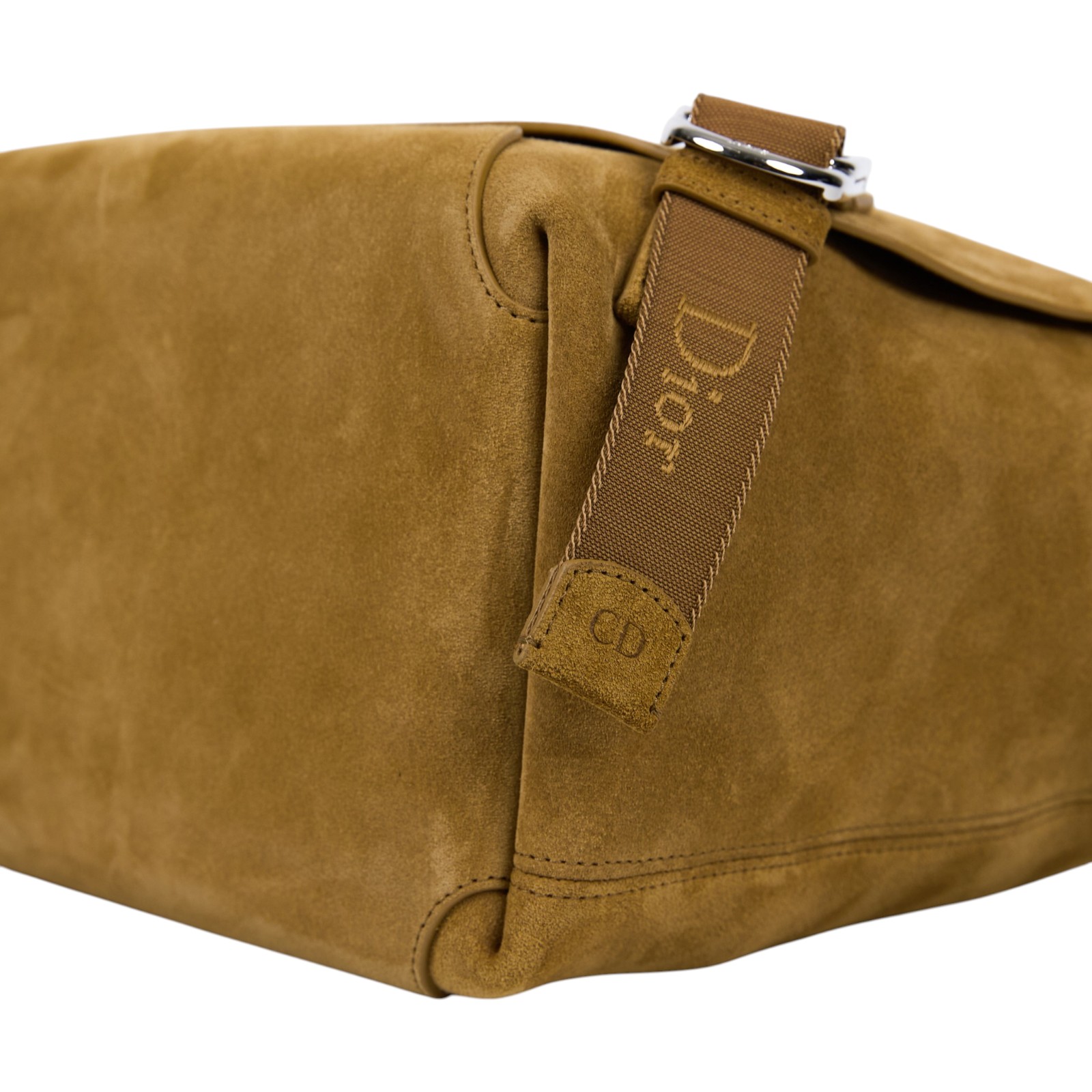 迪奧 CHRISTIAN DIOR Dior Jett 郵差包 斜背包 肩背包 1DBME214BCN 棕色麂面Jett 中型翻蓋郵差包 保證卡