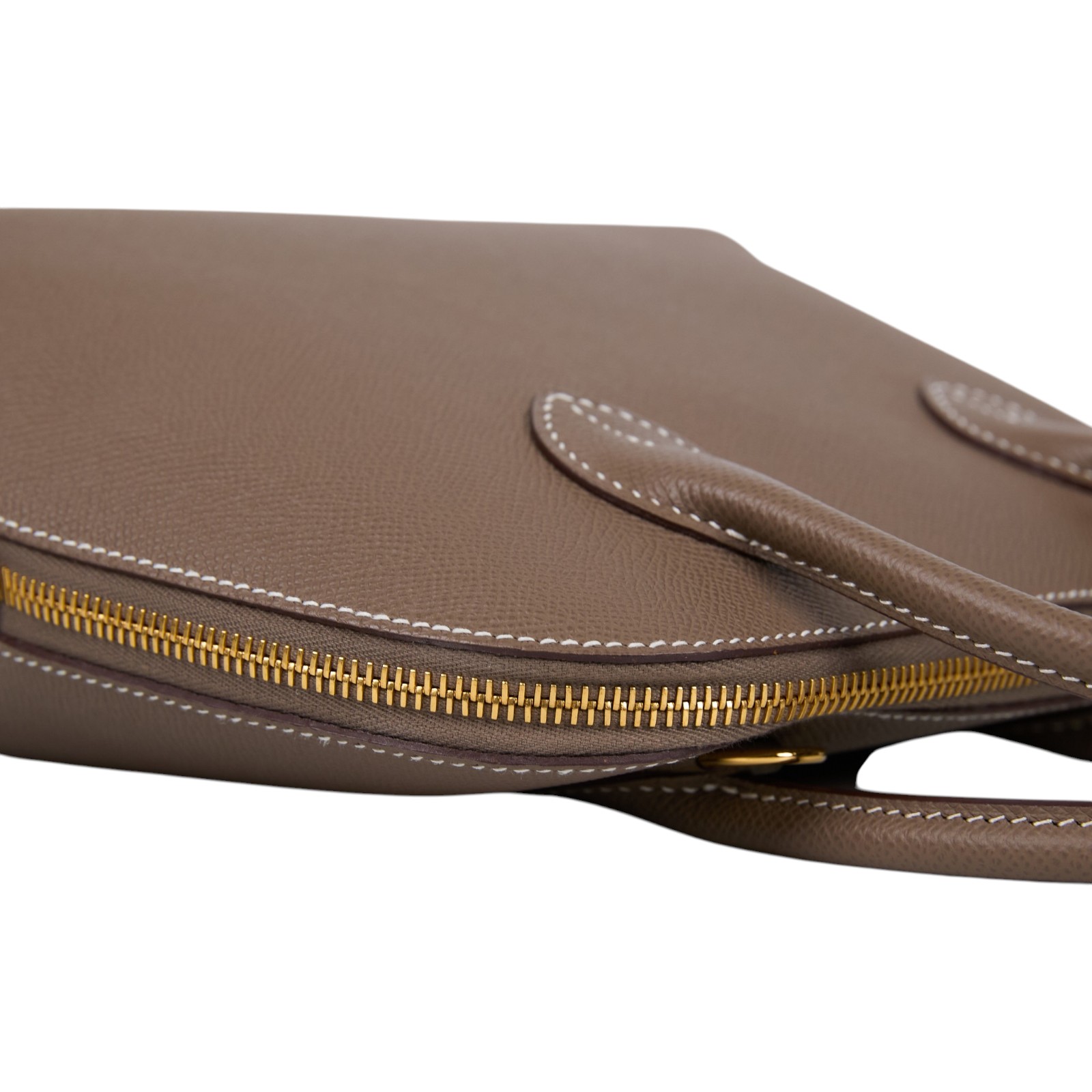 愛馬仕 Hermes Bolide Bag  1923 柏莉包 25 金色五金 大象灰 H082798CC18 /U I T704 AT  原廠盒子/防塵袋/購買證明影本/背帶/鎖組/雨衣