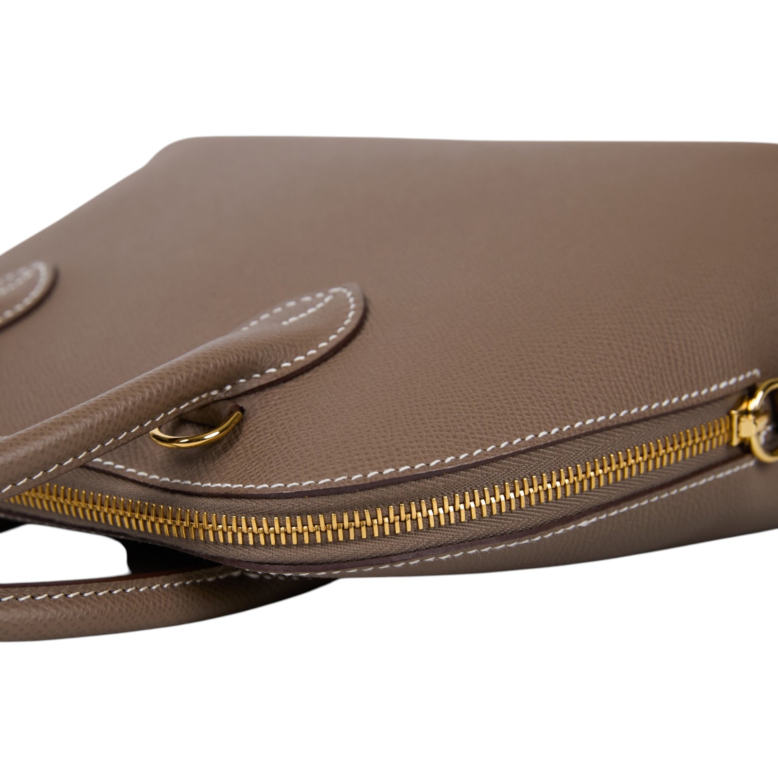 愛馬仕 Hermes Bolide Bag  1923 柏莉包 25 金色五金 大象灰 H082798CC18 /U I T704 AT  原廠盒子/防塵袋/購買證明影本/背帶/鎖組/雨衣