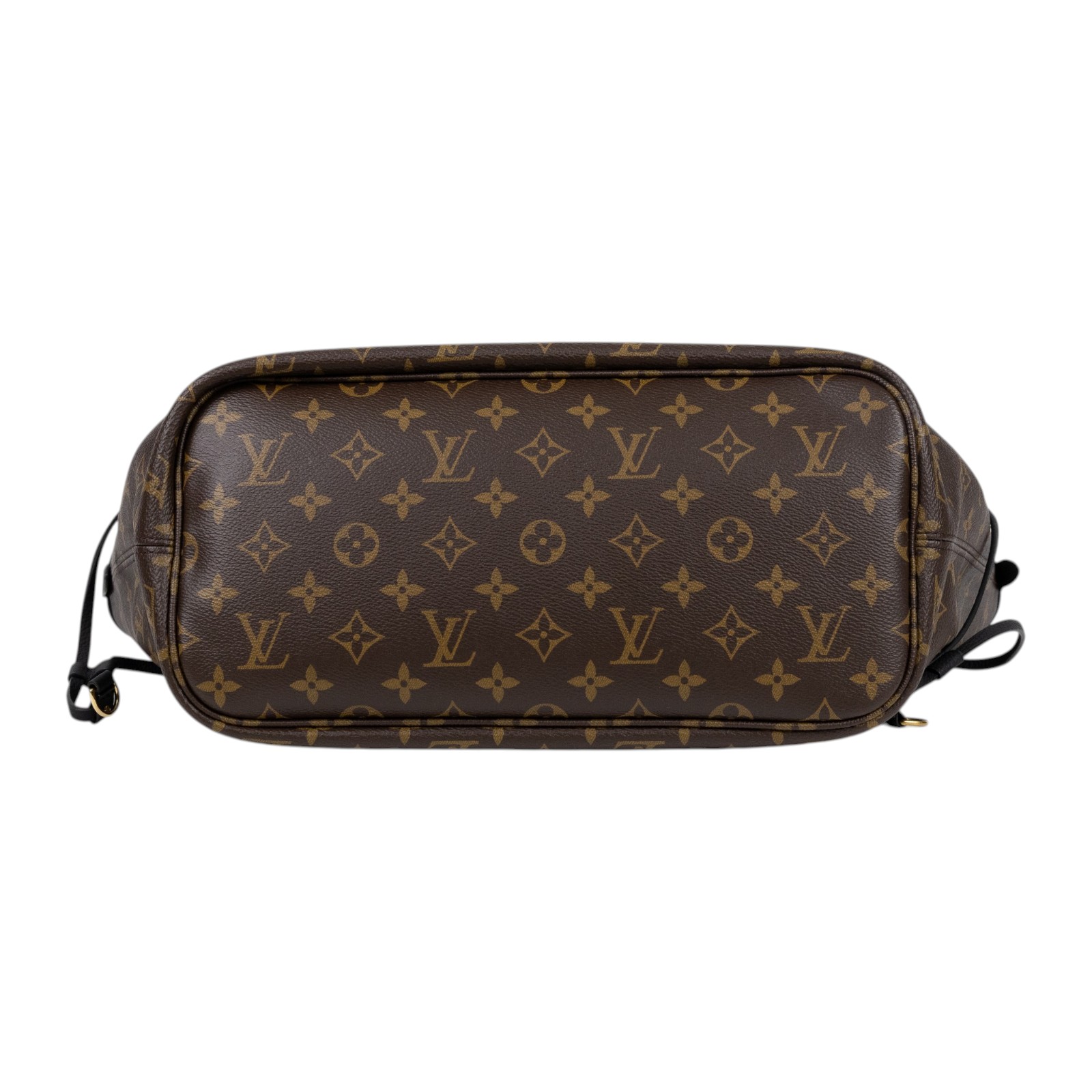路易威登 LOUIS VUITTON Neverfull Inside Out MM 老花 牛皮 肩背包 雙面 黑色 M11946 晶片款  原廠盒子/防塵袋/購買證明