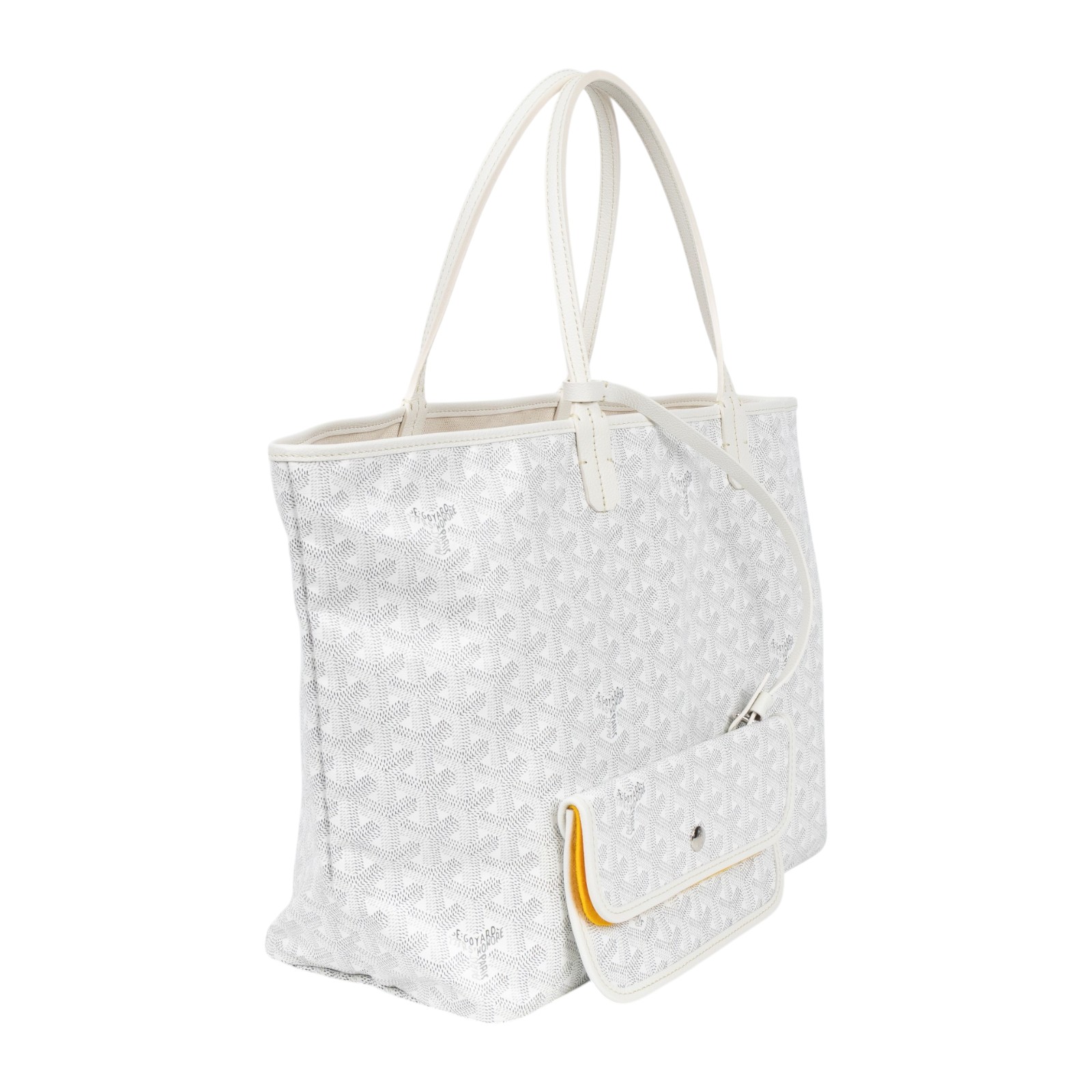 高雅德 GOYARD Saint Louis PM Bag 托特包 STLOUIPMLTY 白SAINT LOUIS  PM 防塵袋/國外購買證明