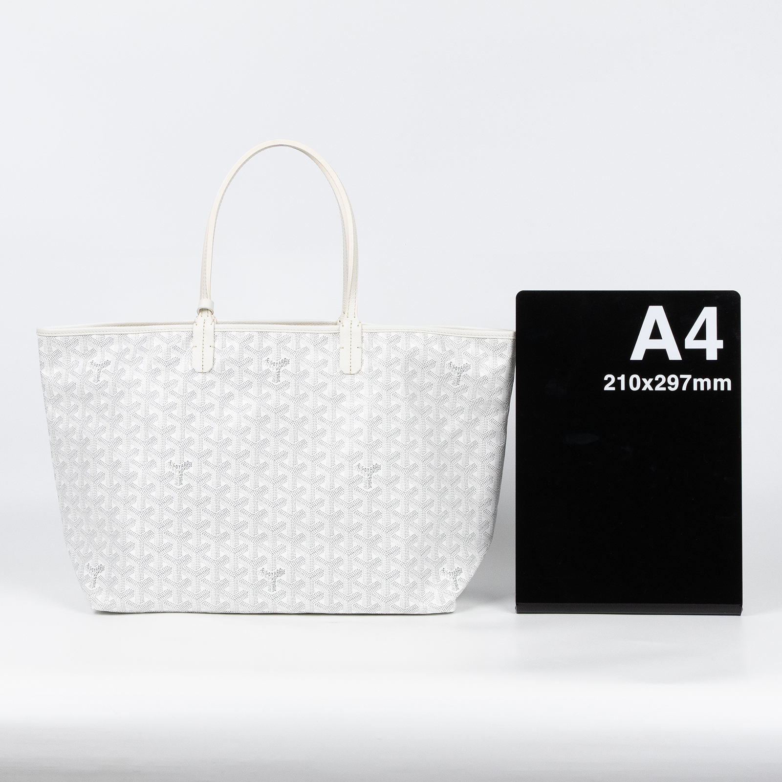 高雅德 GOYARD Saint Louis PM Bag 托特包 STLOUIPMLTY 白SAINT LOUIS  PM 防塵袋/國外購買證明