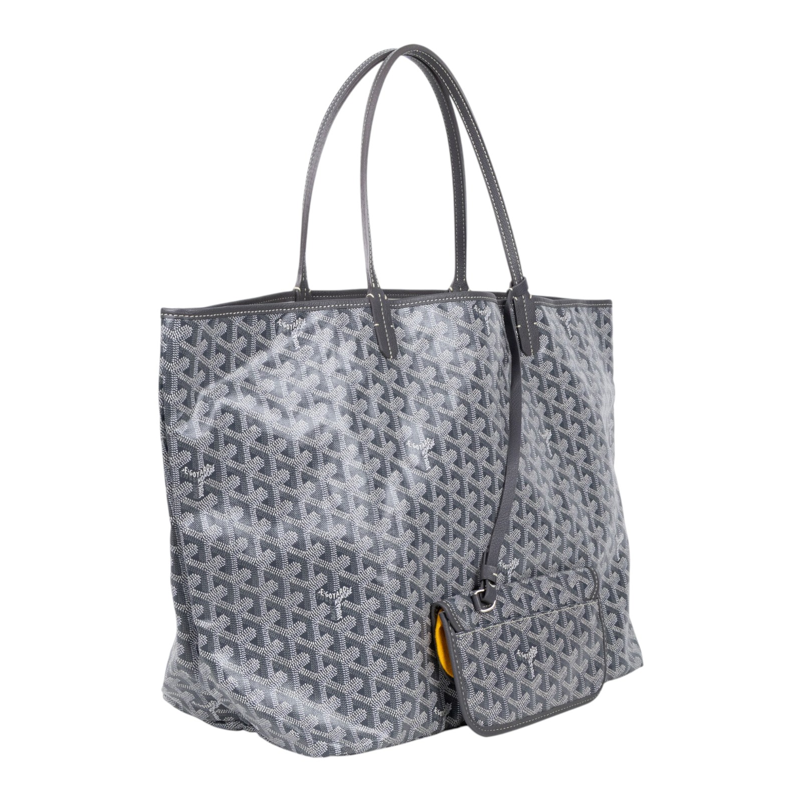 高雅德 GOYARD Saint Louis GM Bag 托特包 STLOUIGMLTY 灰SAINT LOUIS GM 防塵袋/國外購買證明