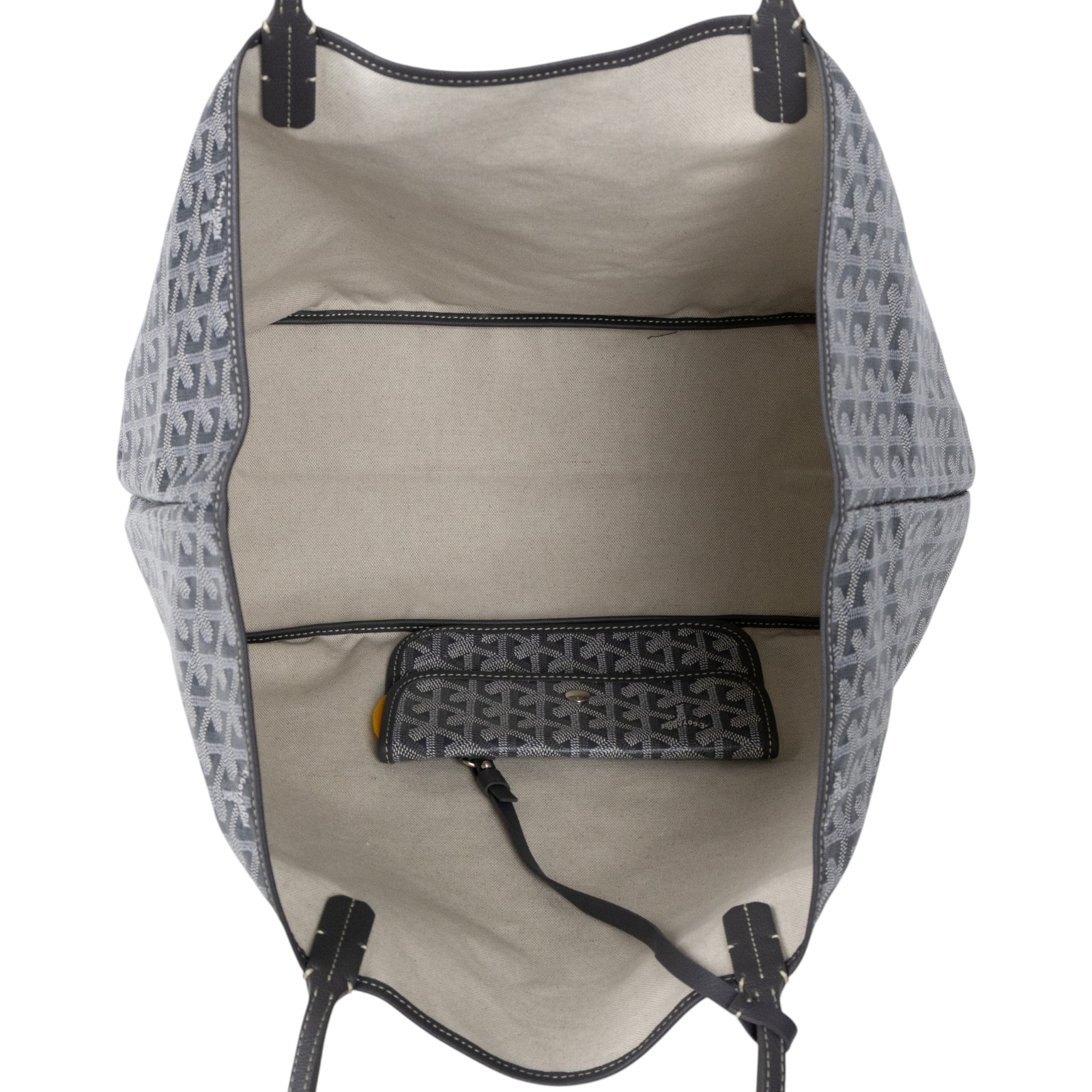 高雅德 GOYARD Saint Louis GM Bag 托特包 STLOUIGMLTY 灰SAINT LOUIS GM 防塵袋/國外購買證明