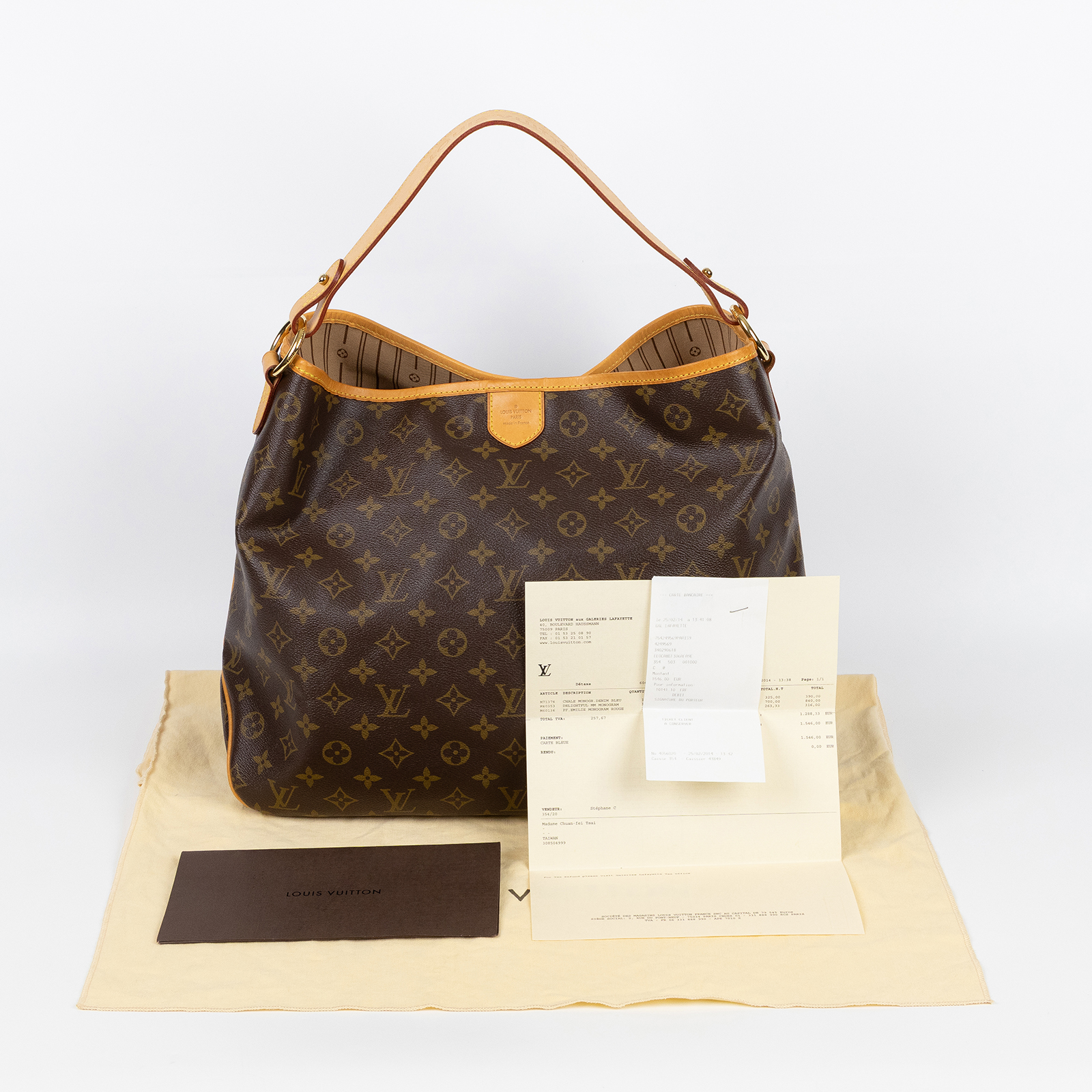 路易威登 LOUIS VUITTON Delightful MM 經典帆布 肩背包 M40353 原花DELIGHTFUL MM 防塵袋