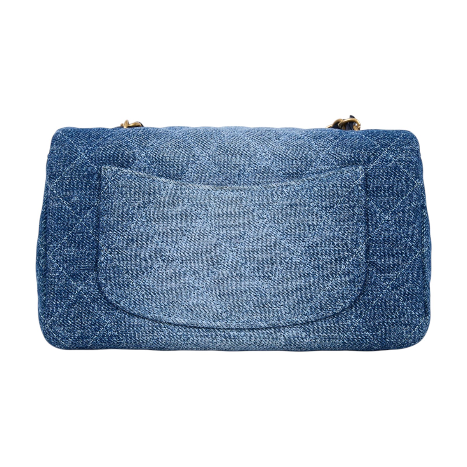 香奈兒 CHANEL CF 迷你 口蓋包 A69900_DEMIN 晶片款 單寧漸層COCO20 原廠盒子/防塵袋