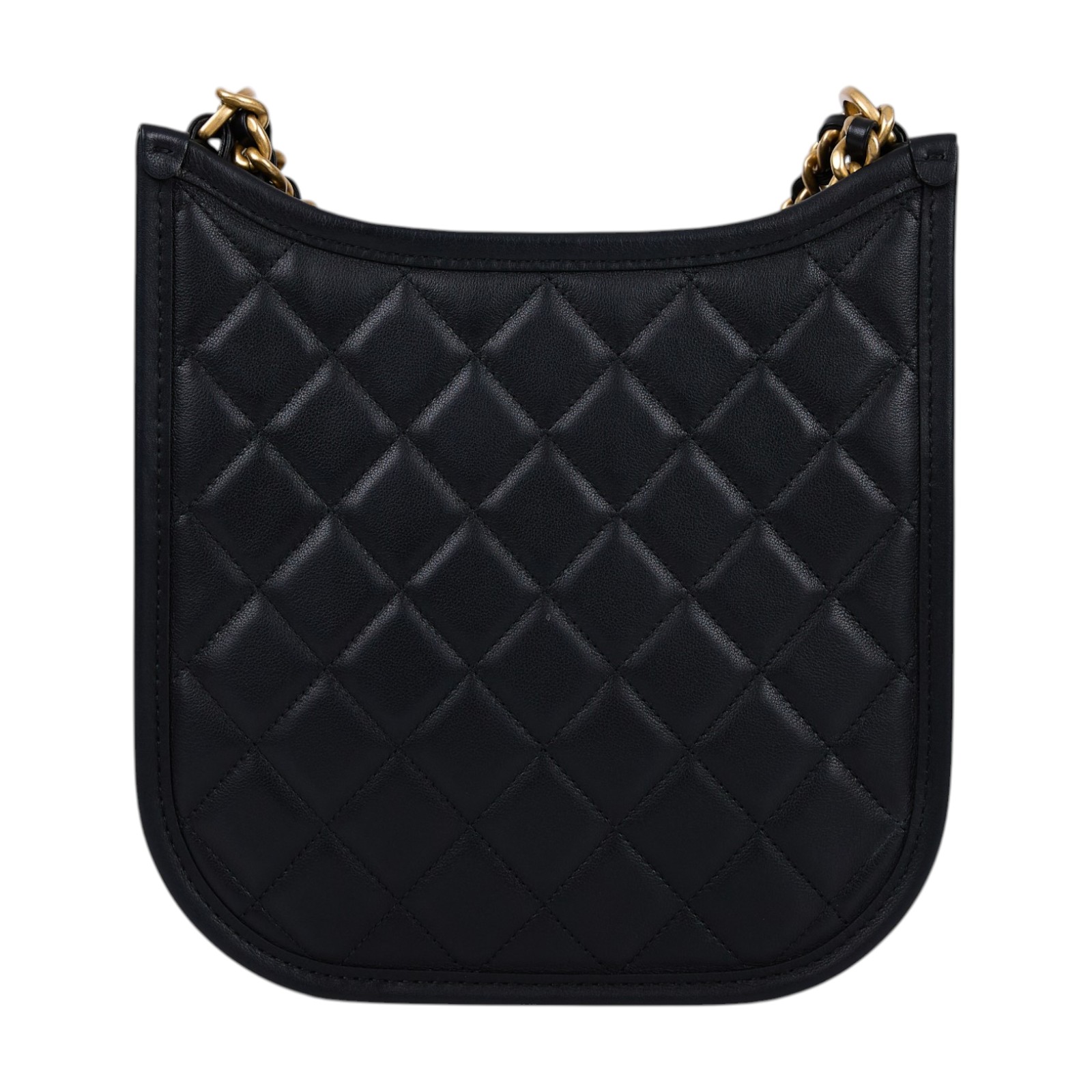 香奈兒 CHANEL 流浪包 Hobo Bag CC LOGO 斜背包 AS4532 晶片款 24S黑色HOBO兩用包 原廠盒子/防塵袋