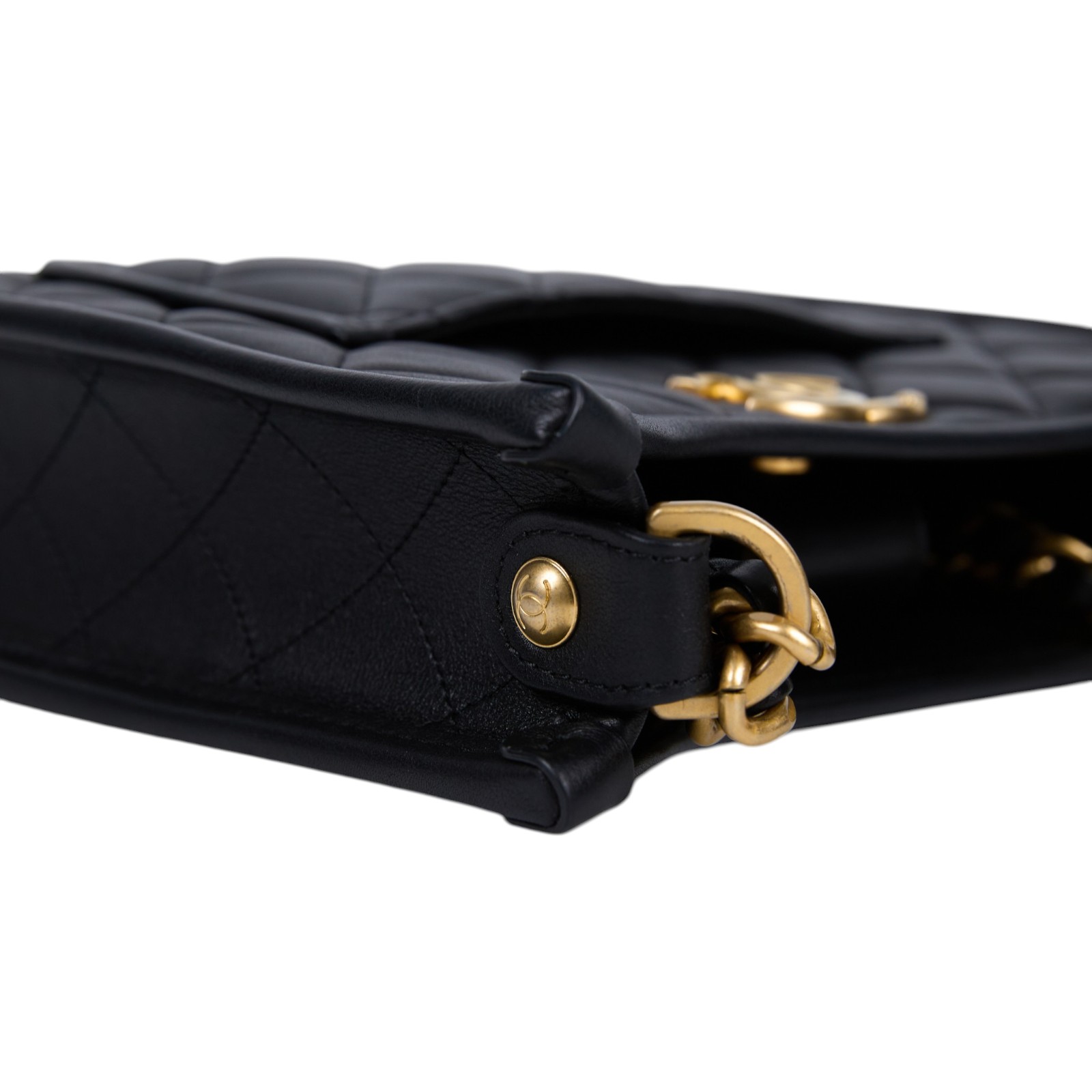 香奈兒 CHANEL 流浪包 Hobo Bag CC LOGO 斜背包 AS4532 晶片款 24S黑色HOBO兩用包 原廠盒子/防塵袋