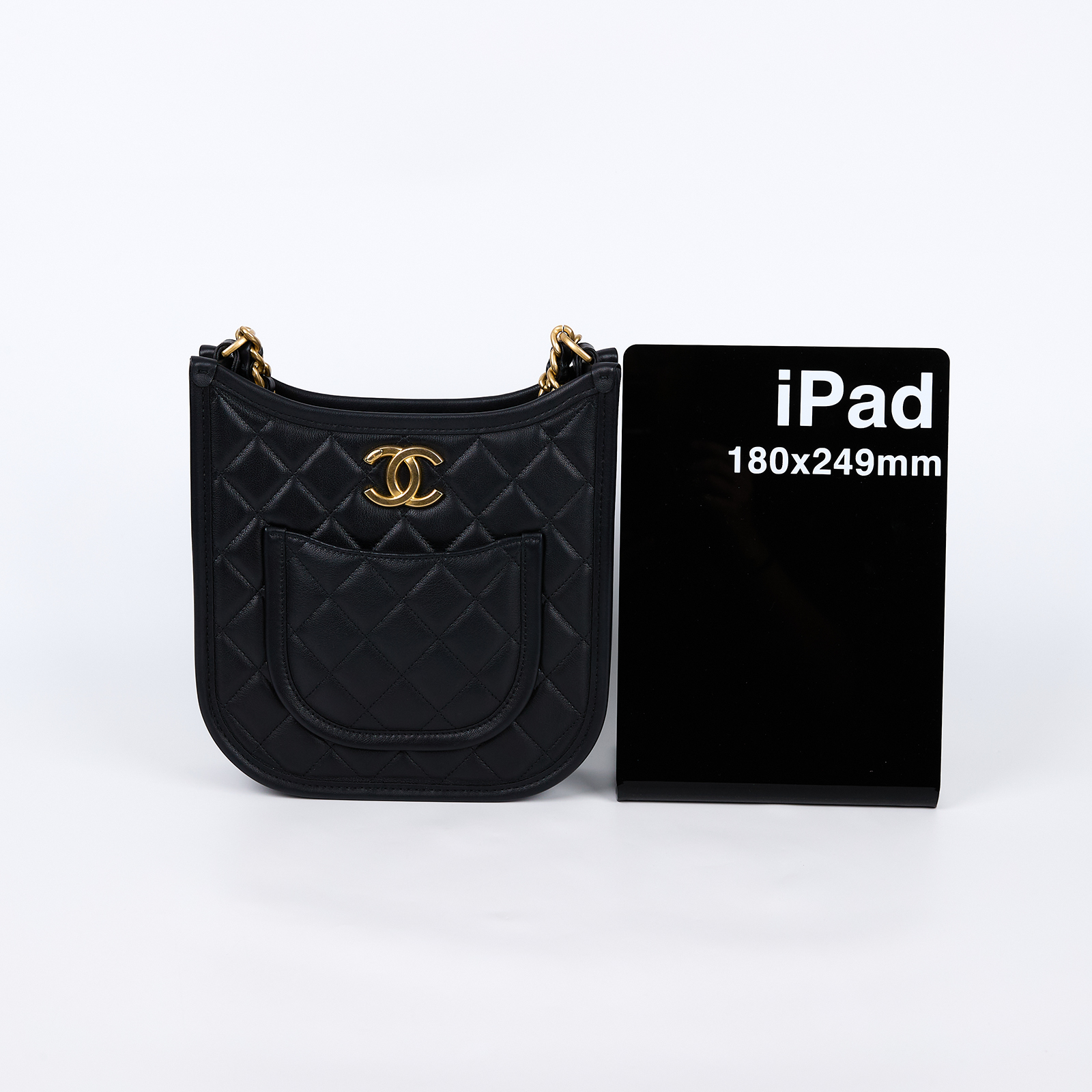 香奈兒 CHANEL 流浪包 Hobo Bag CC LOGO 斜背包 AS4532 晶片款 24S黑色HOBO兩用包 原廠盒子/防塵袋