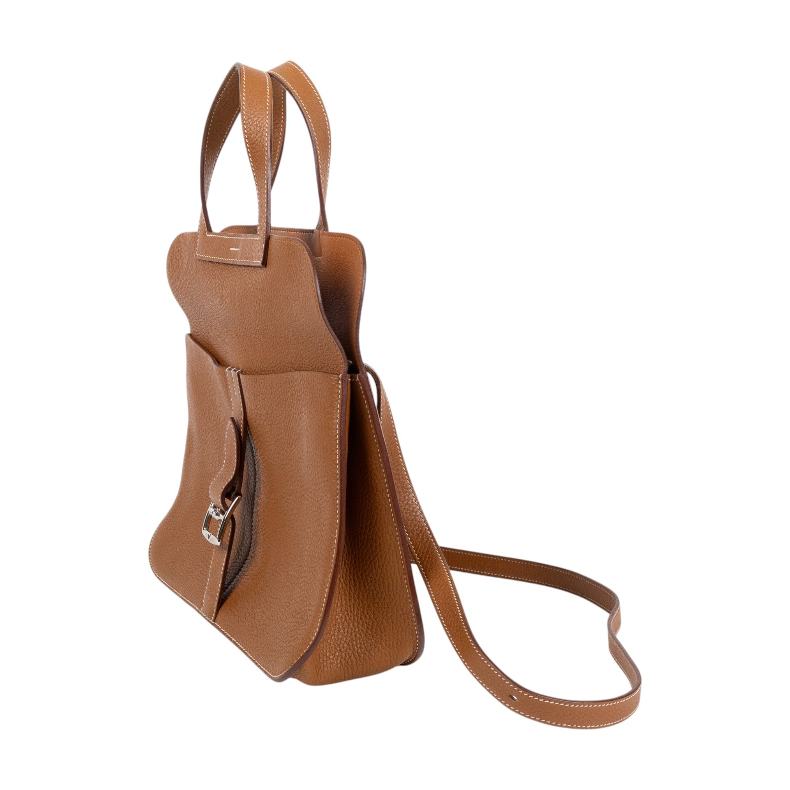 愛馬仕 Hermes Halzan 31 手拿 手提 肩背 斜背包 HZ31 T BT 006TD T刻金棕HALZAN31 無附屬品