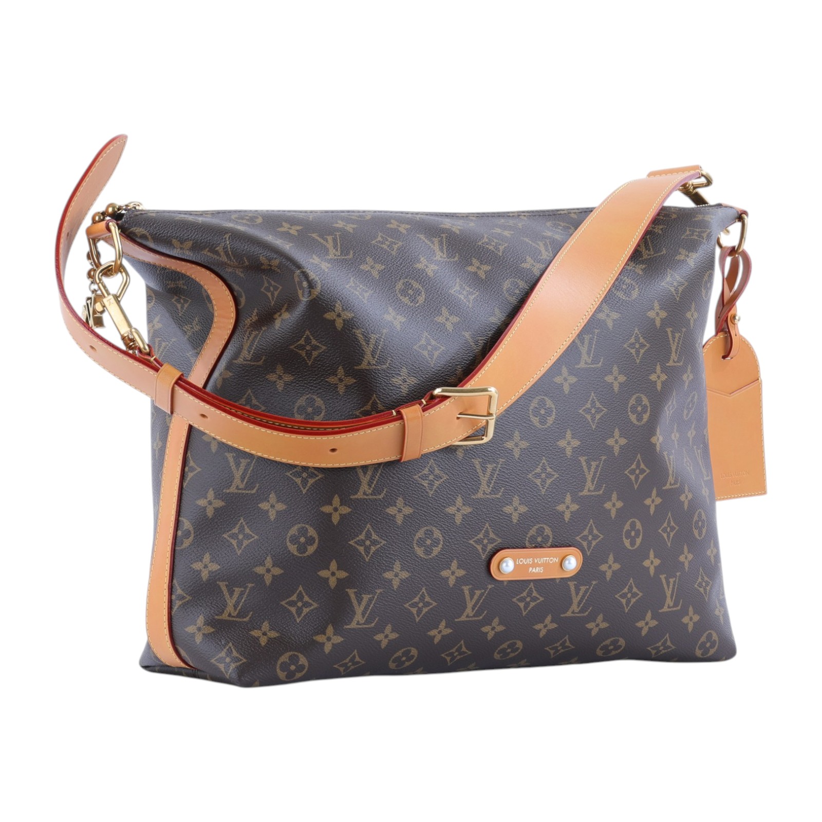 路易威登 LOUIS VUITTON Vagabond Hobo 肩背包 流浪包 M14018 晶片款 原花Vagabond Hobo 原廠盒子/防塵袋