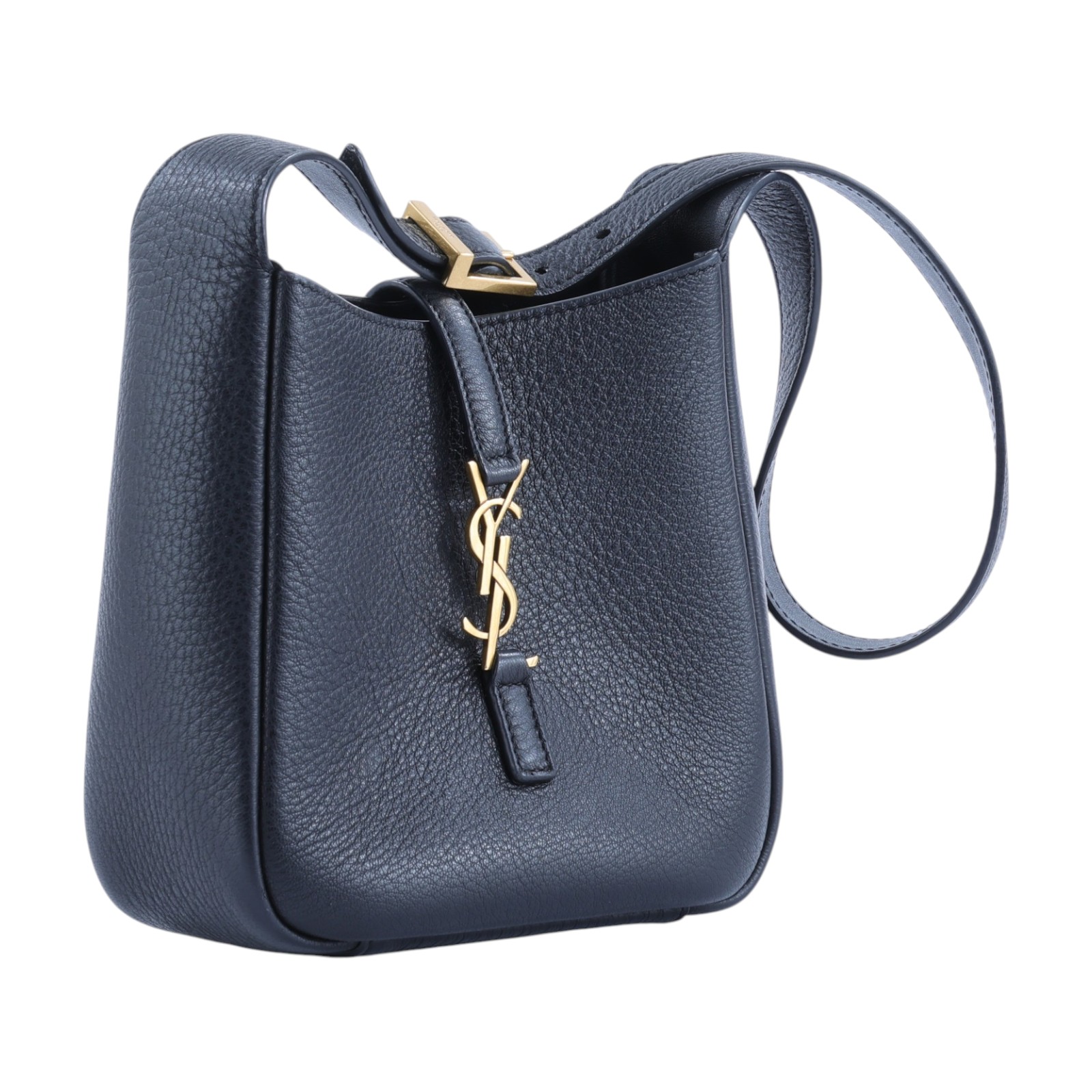 聖羅蘭 YSL SAINT LAURENT LE 5 À 7 柔軟粒面皮革 Baby 手提包 809461AADUU  原廠盒子/防塵袋