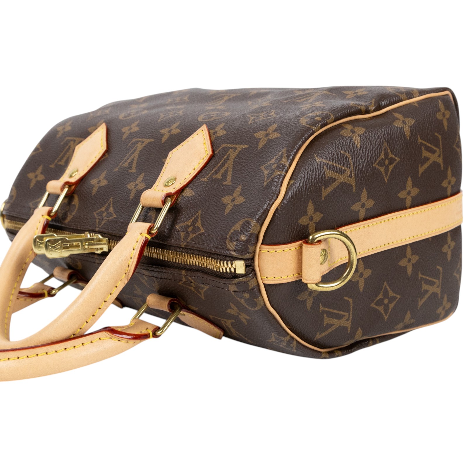 路易威登 LOUIS VUITTON Speedy Bandoulière 25  波士頓包 手提包 經典帆布 M46977 晶片款  防塵袋/背帶/鎖組
