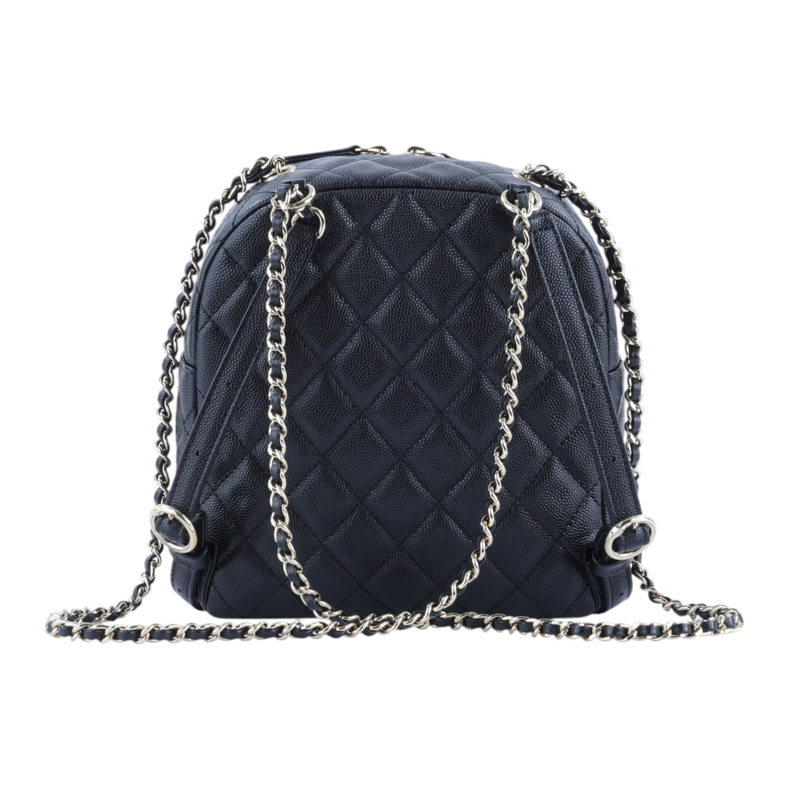 香奈兒 CHANEL 荔枝皮 小書包 迷你後背包  26開黑荔枝吊墜後背包 原廠盒子/防塵袋/保證卡