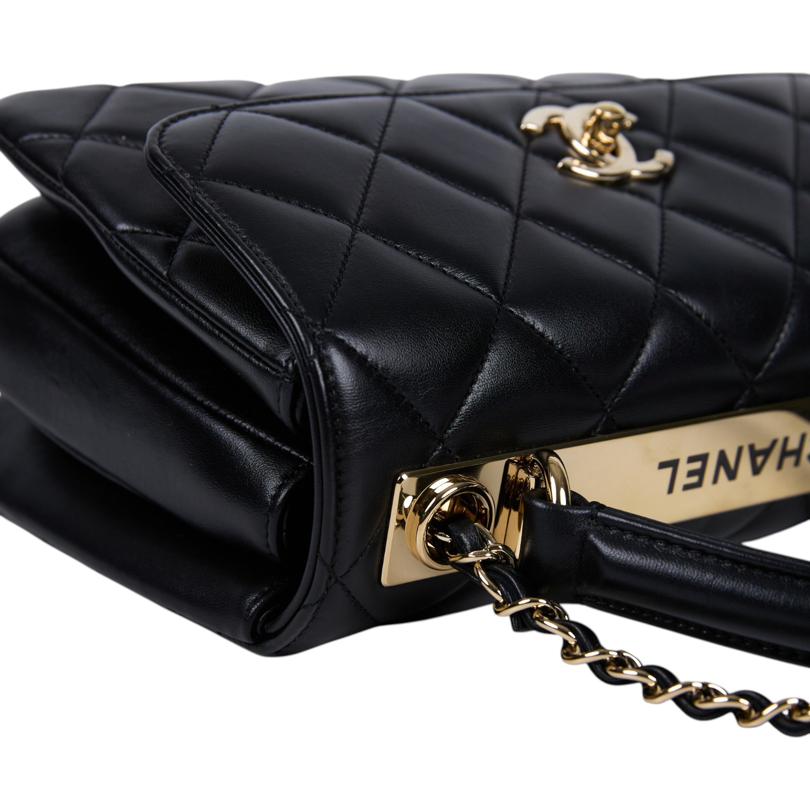 香奈兒 CHANEL Trendy 25 口蓋包 A92236 晶片款 黑羊TRENDY25 無附屬品