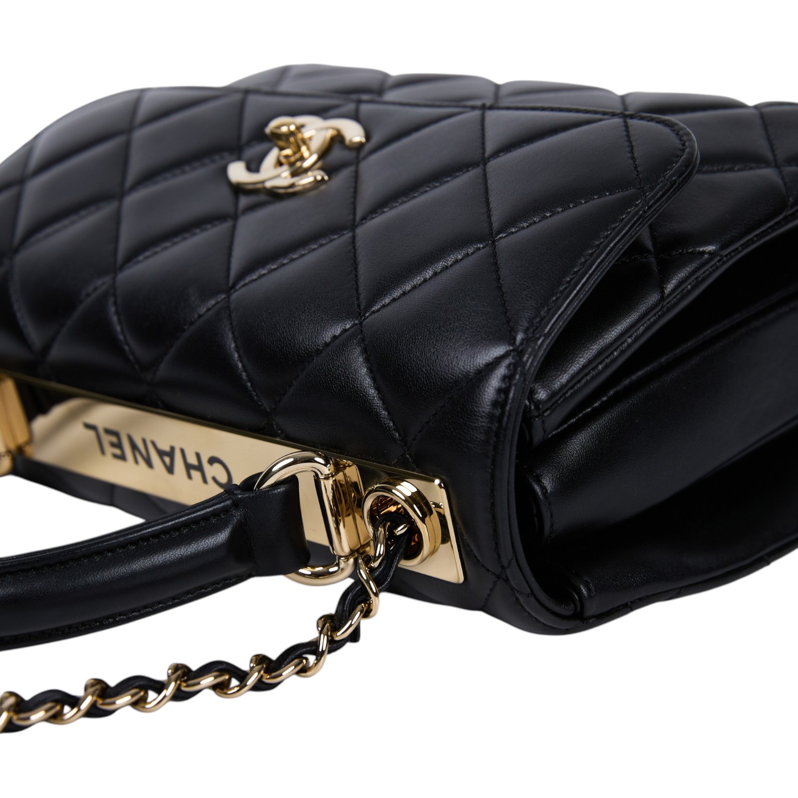 香奈兒 CHANEL Trendy 25 口蓋包 A92236 晶片款 黑羊TRENDY25 無附屬品