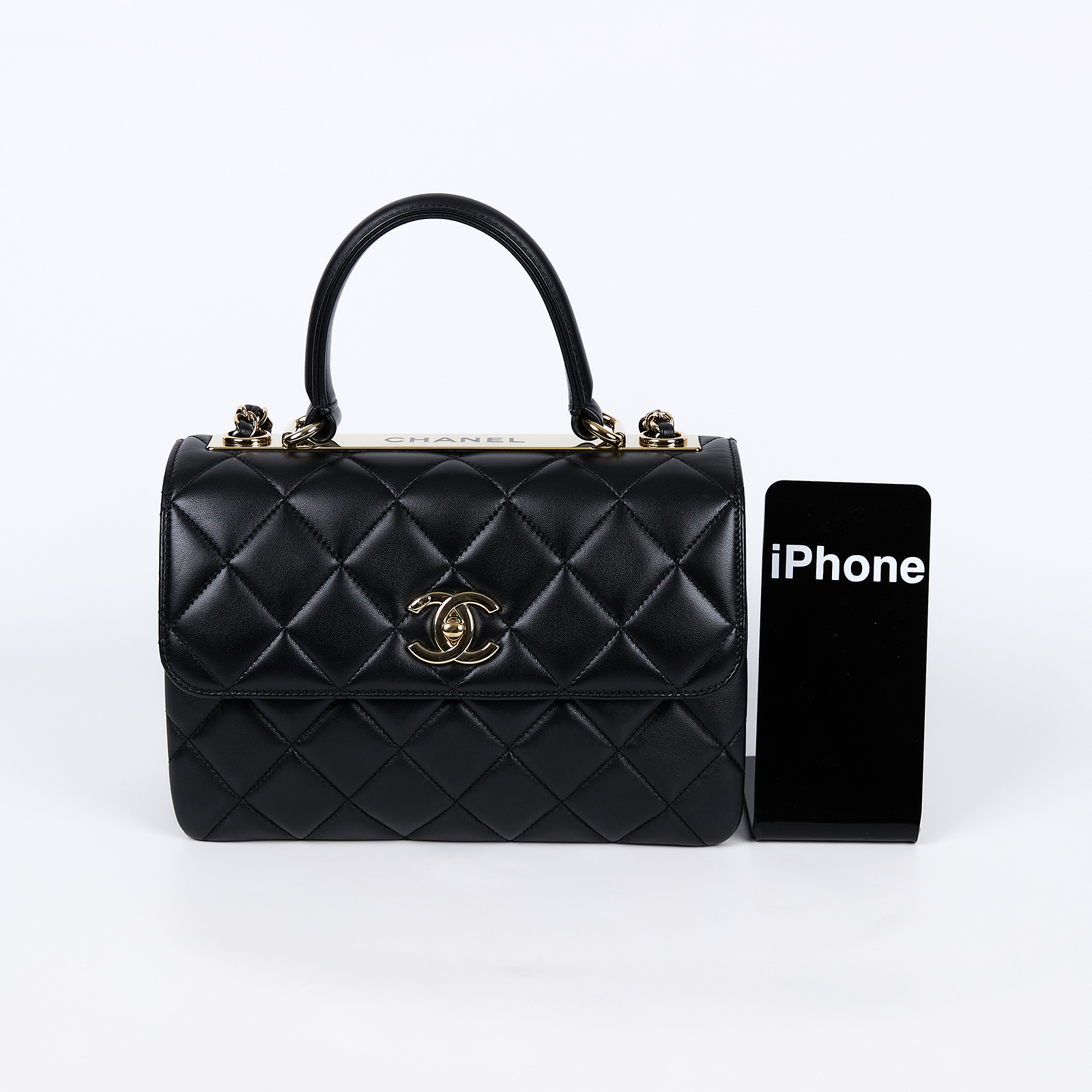 香奈兒 CHANEL Trendy 25 口蓋包 A92236 晶片款 黑羊TRENDY25 無附屬品