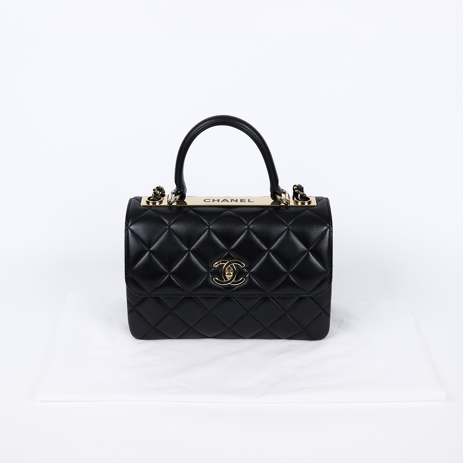 香奈兒 CHANEL Trendy 25 口蓋包 A92236 晶片款 黑羊TRENDY25 無附屬品