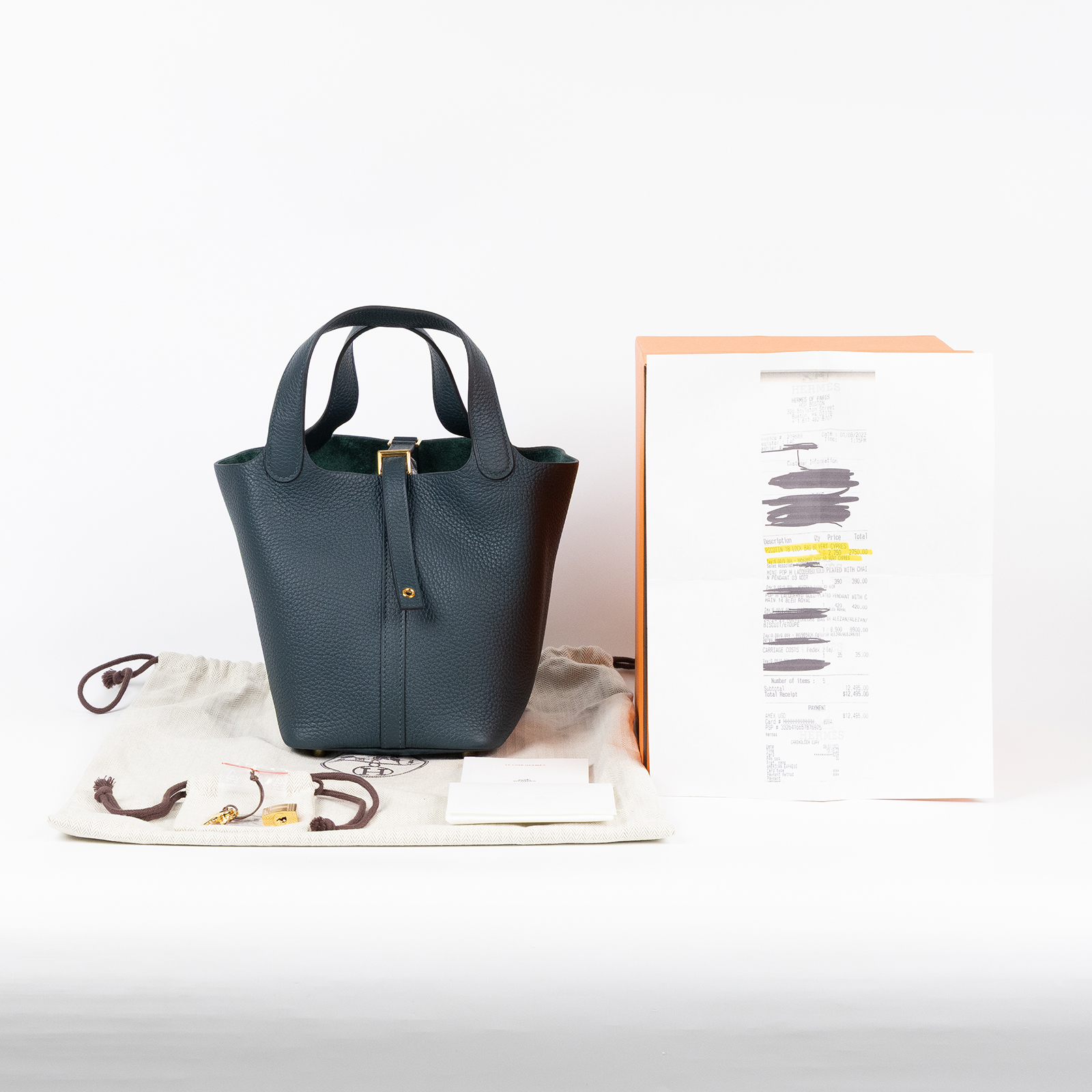 愛馬仕 Hermes Picotin Lock 18 菜籃子包 金色五金 松柏綠 H056289CC60 /Z AC 010 AT  原廠盒子/防塵袋/鎖組/國外購買證明