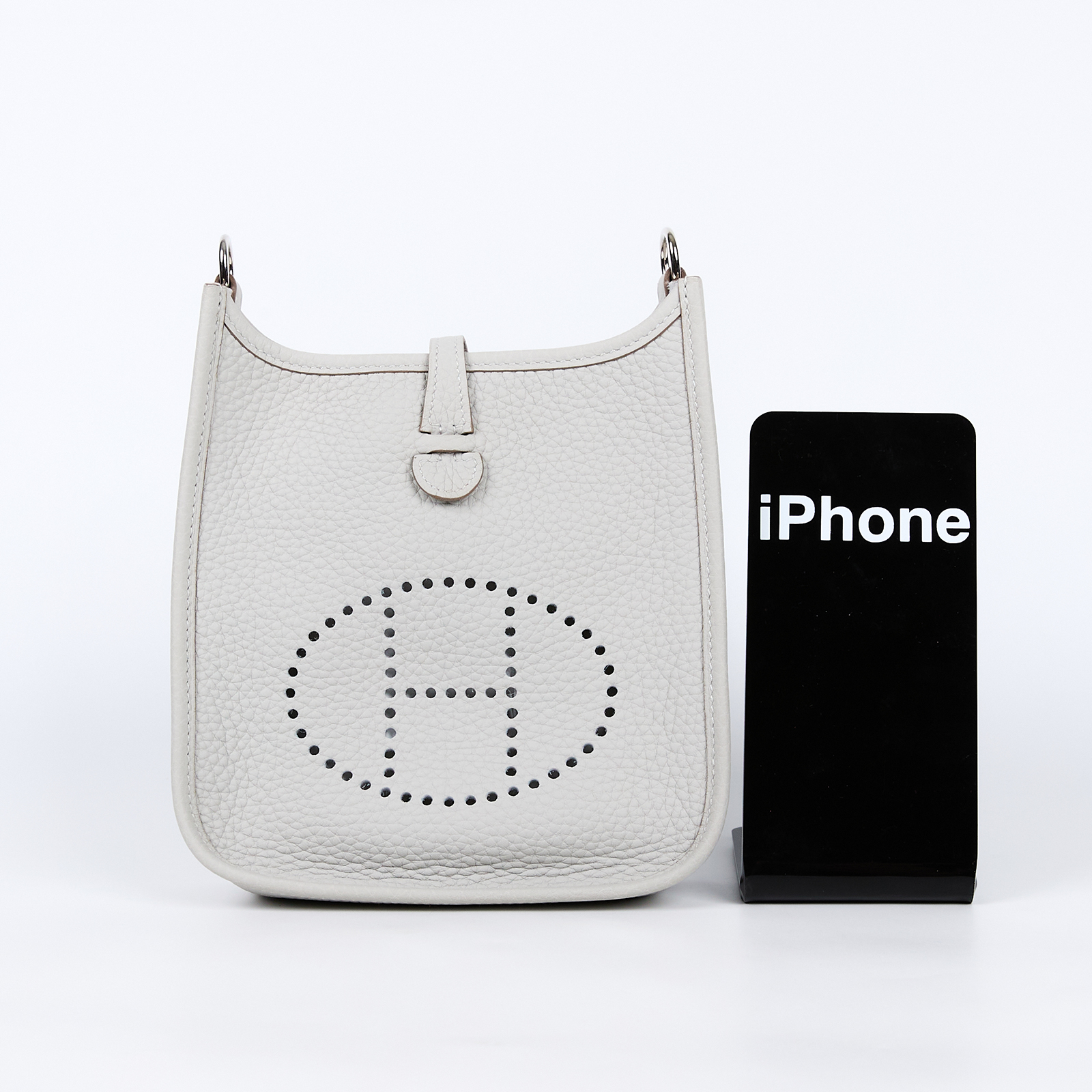 愛馬仕 Hermes Evelyne 16 Amazone bag 伊芙琳包 大象灰 珍珠灰 錫器灰 銀色五金 H069426CKBI /Y BS 002 ZB  原廠盒子/防塵袋/國外購買證明