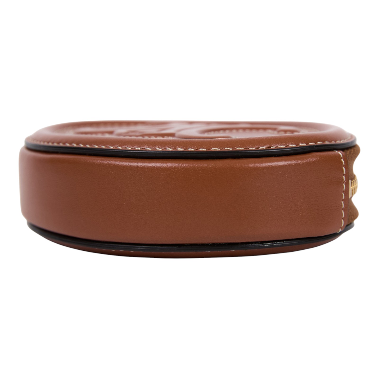 思琳 CELINE Triomphe 凱旋門 錢包 零錢包 手拿包 10I483DPQ 棕凱旋月餅零錢包 原廠盒子/防塵袋/國外購買證明影本