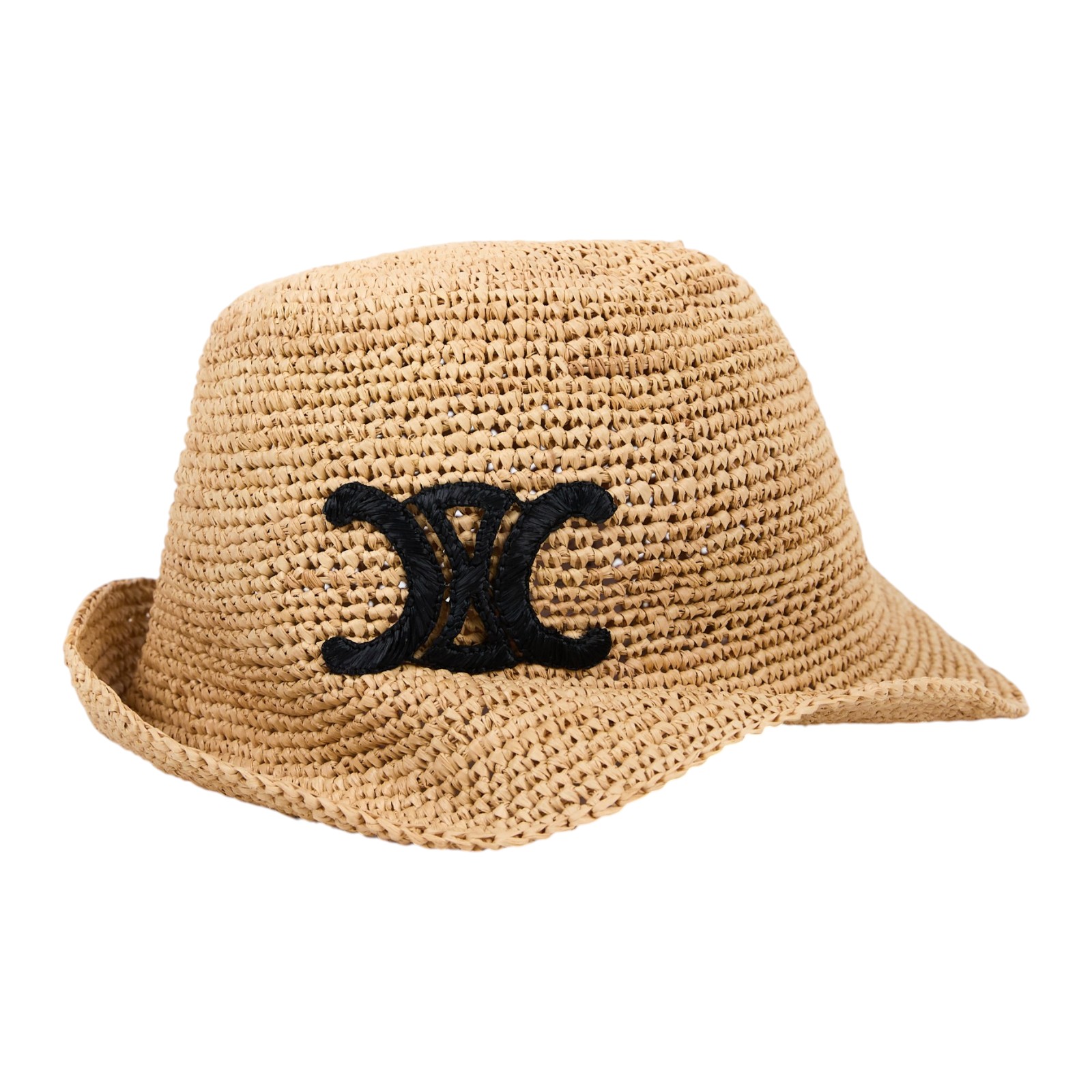 思琳 CELINE 凱旋門 拉菲草 漁夫帽 帽子 2AU9C517Q_L 凱旋草帽 防塵袋