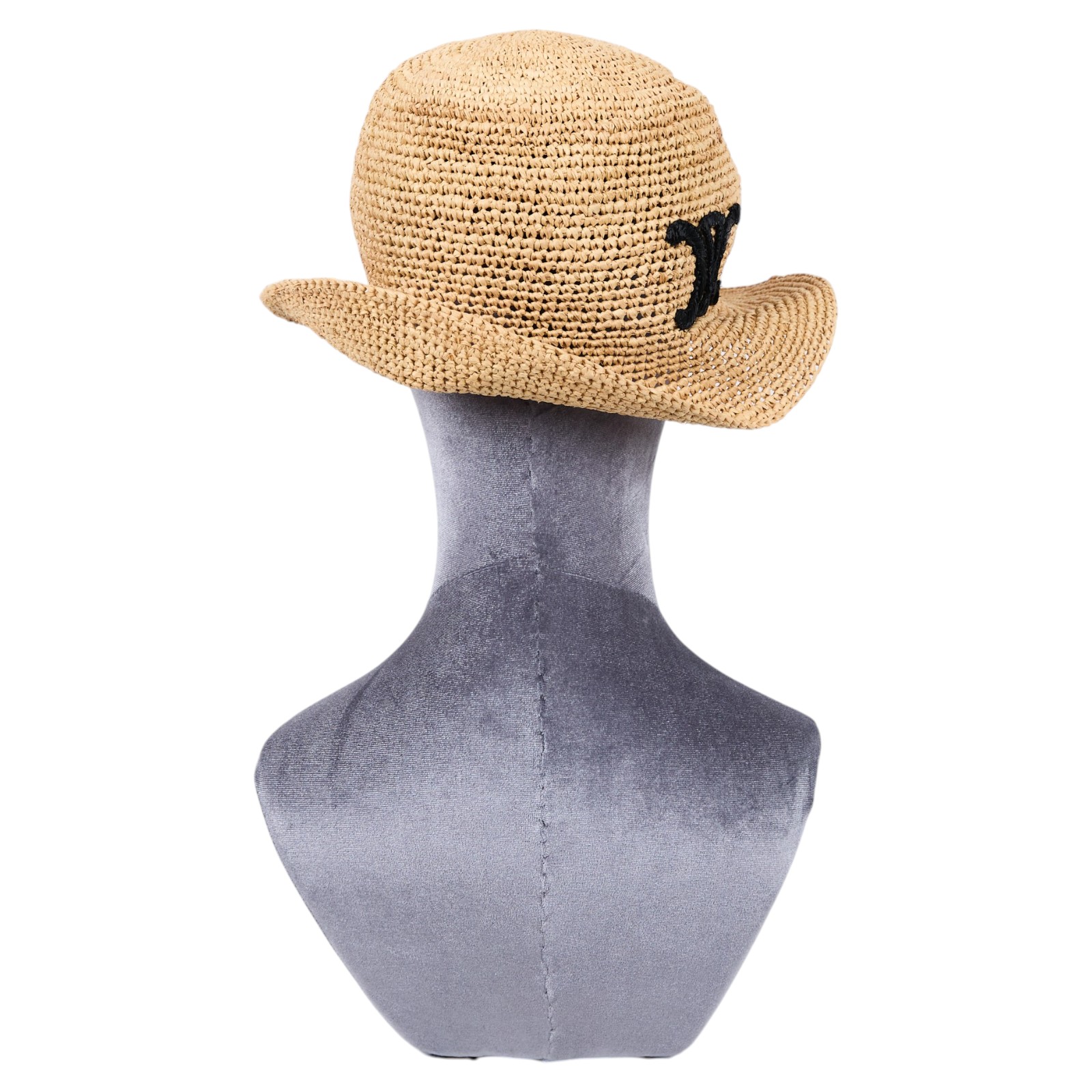 思琳 CELINE 凱旋門 拉菲草 漁夫帽 帽子 2AU9C517Q_L 凱旋草帽 防塵袋