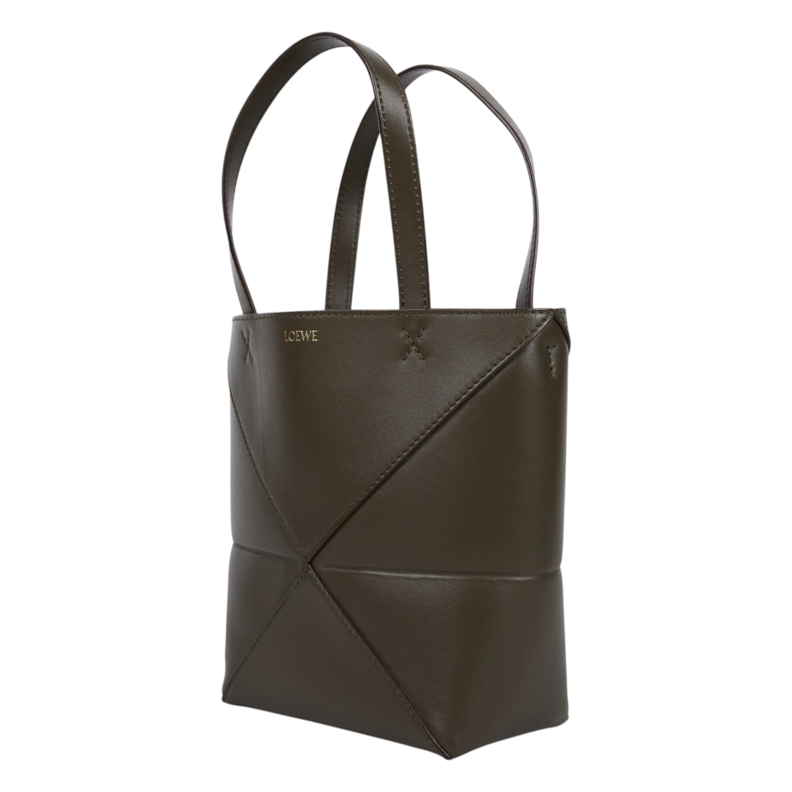 羅意威 LOEWE Mini Puzzle Fold Tote 肩背 手提包 迷你 A657V25X01 卡其綠PUZZLE FOLD MINI 防塵袋/背帶