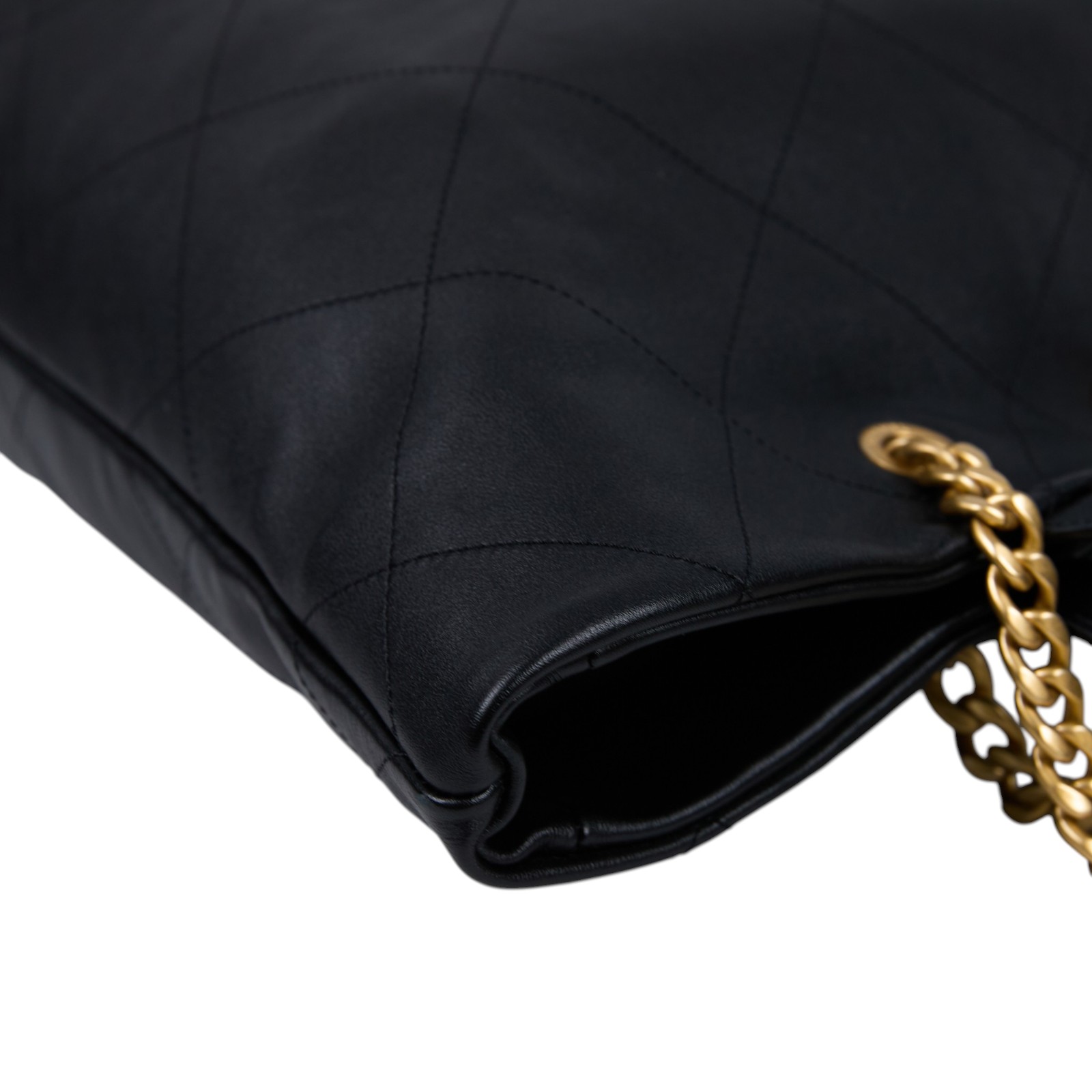 香奈兒 CHANEL Tote 手提 肩背 托特包 AS3128 晶片款 黑金小牛皮菱格托特 防塵袋