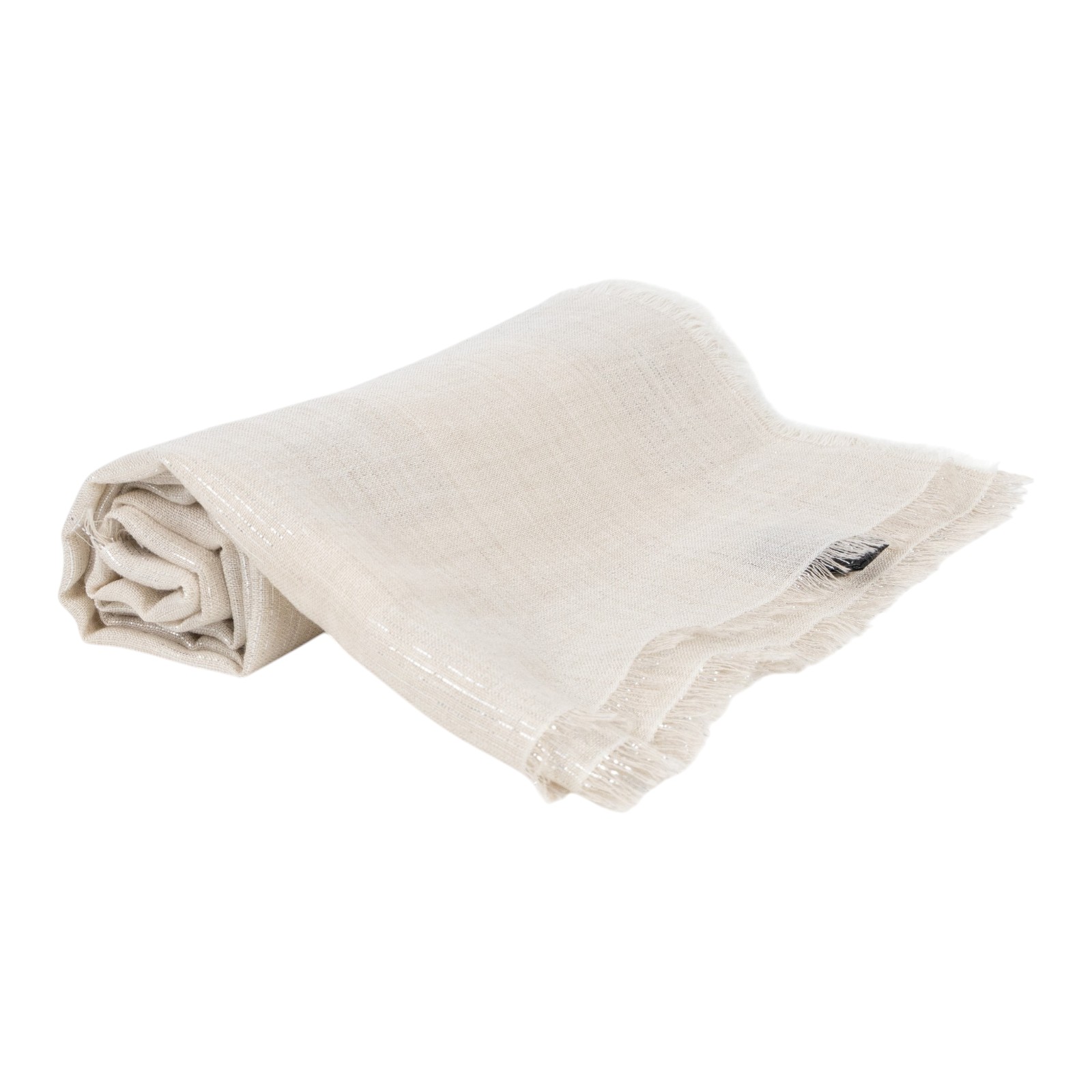 香奈兒 CHANEL 披肩 圍巾  米金蔥方巾 原廠盒子