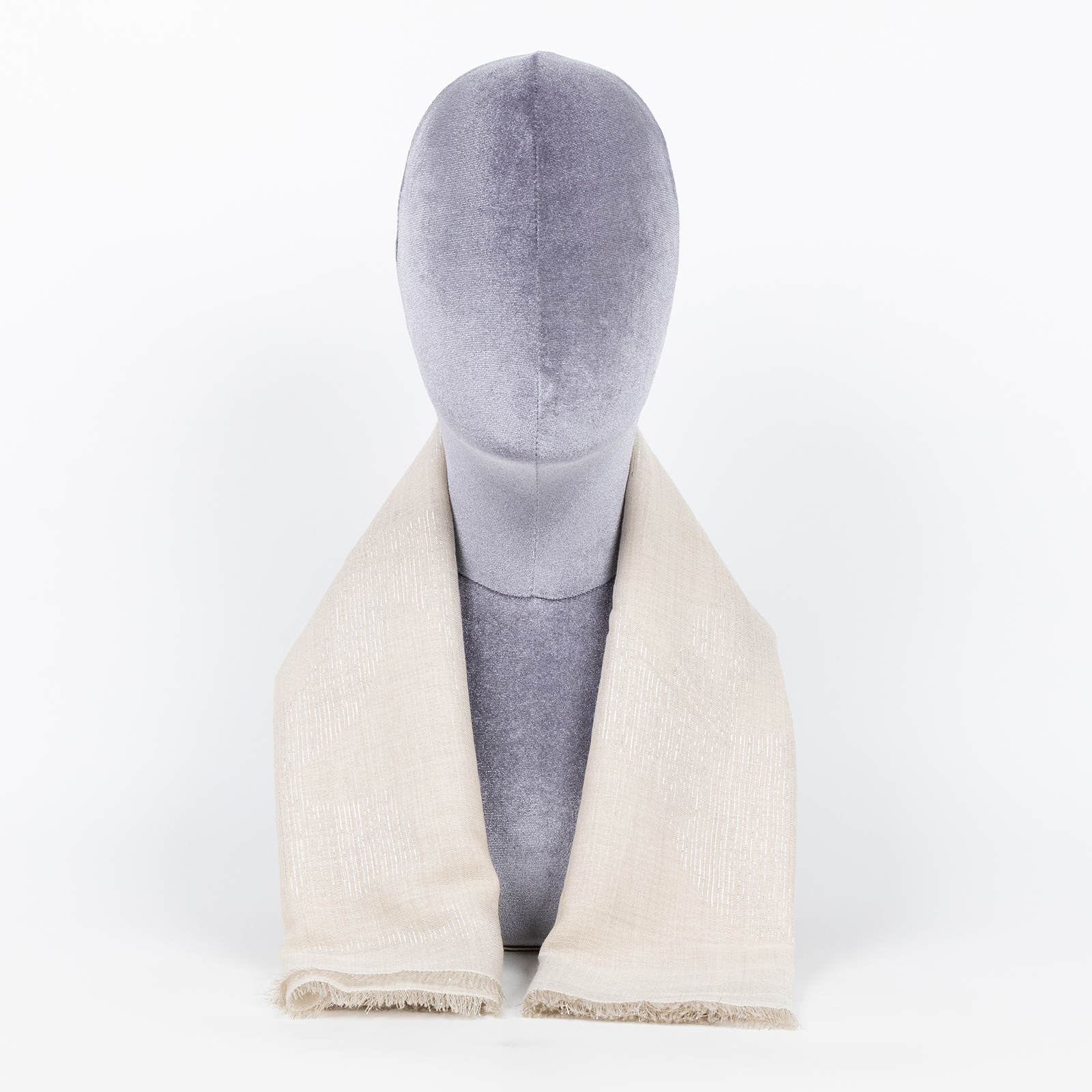 香奈兒 CHANEL 披肩 圍巾  米金蔥方巾 原廠盒子