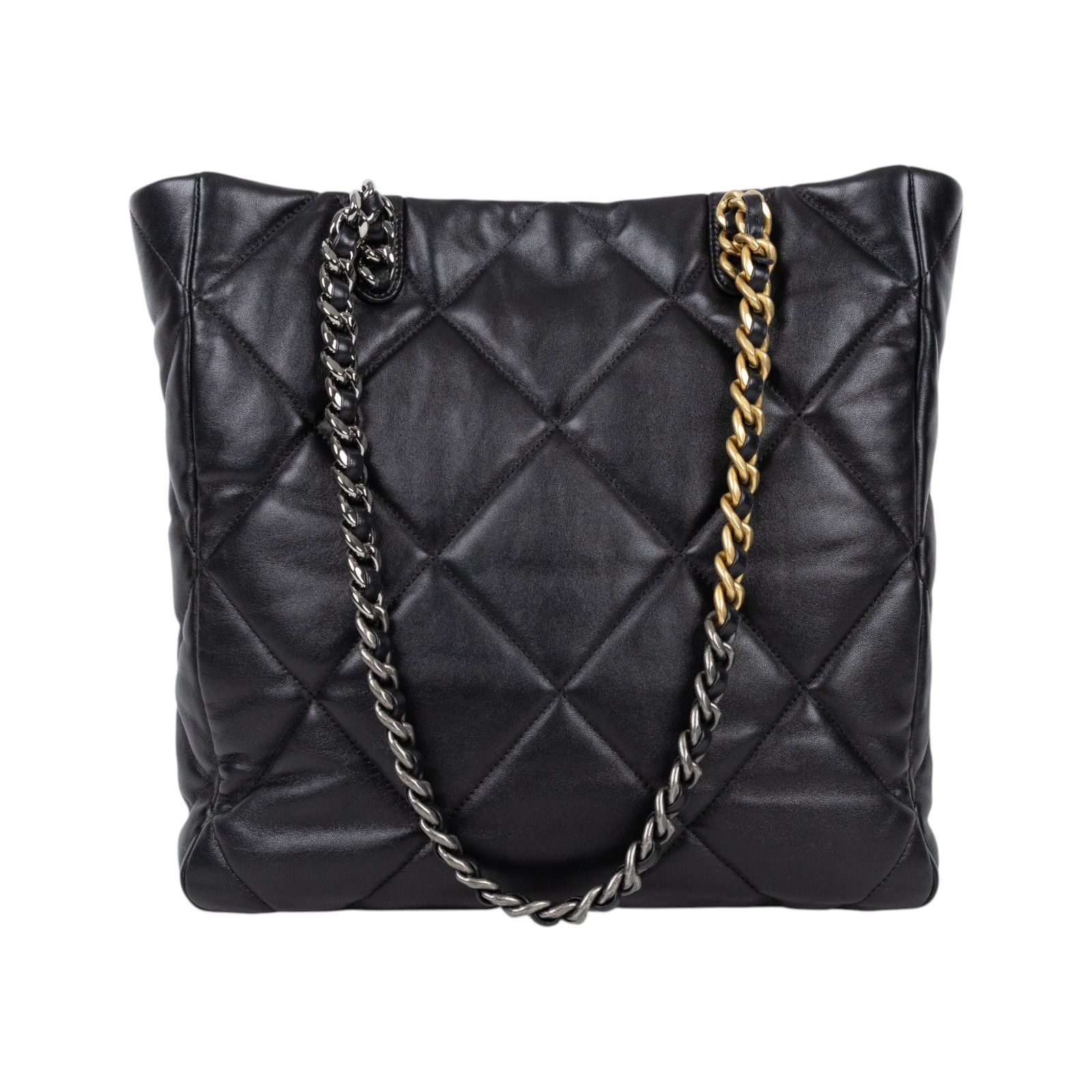 香奈兒 CHANEL 19 購物袋 AS3519 晶片款 黑金羊19托特包 原廠盒子/防塵袋