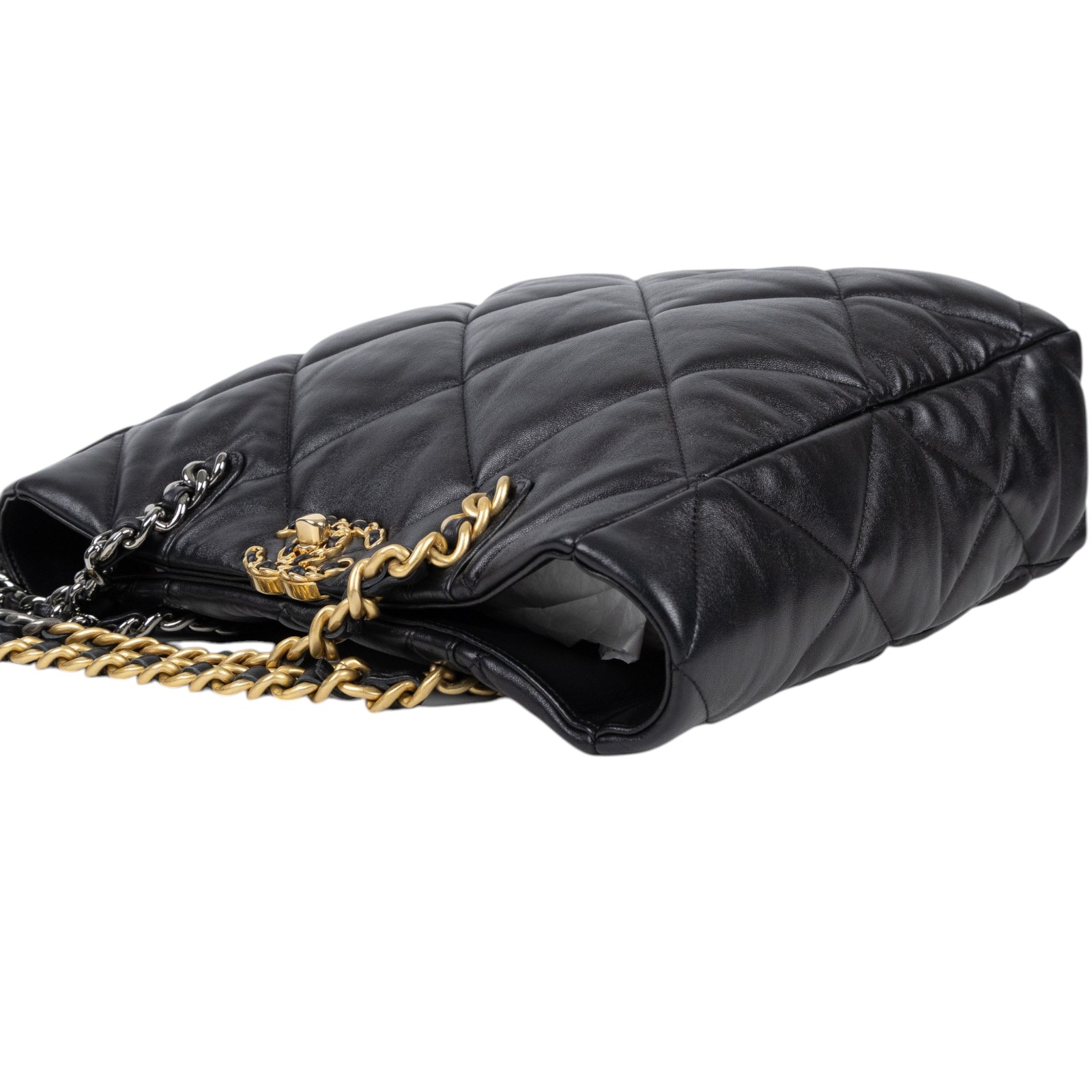 香奈兒 CHANEL 19 購物袋 AS3519 晶片款 黑金羊19托特包 原廠盒子/防塵袋