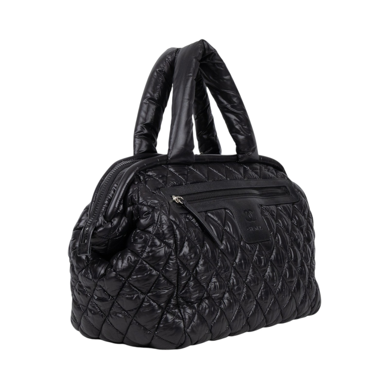 香奈兒 CHANEL Coco Cocoon 波士頓包 手提包 A49503 Y06883 14開黑空氣手提包 防塵袋/保證卡/購買證明