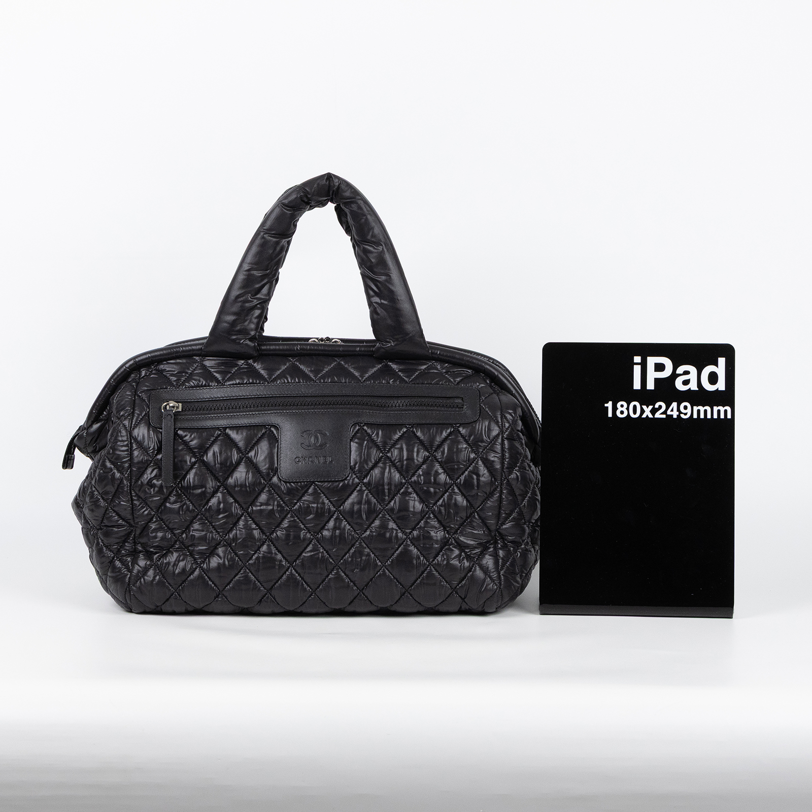 香奈兒 CHANEL Coco Cocoon 波士頓包 手提包 A49503 Y06883 14開黑空氣手提包 防塵袋/保證卡/購買證明