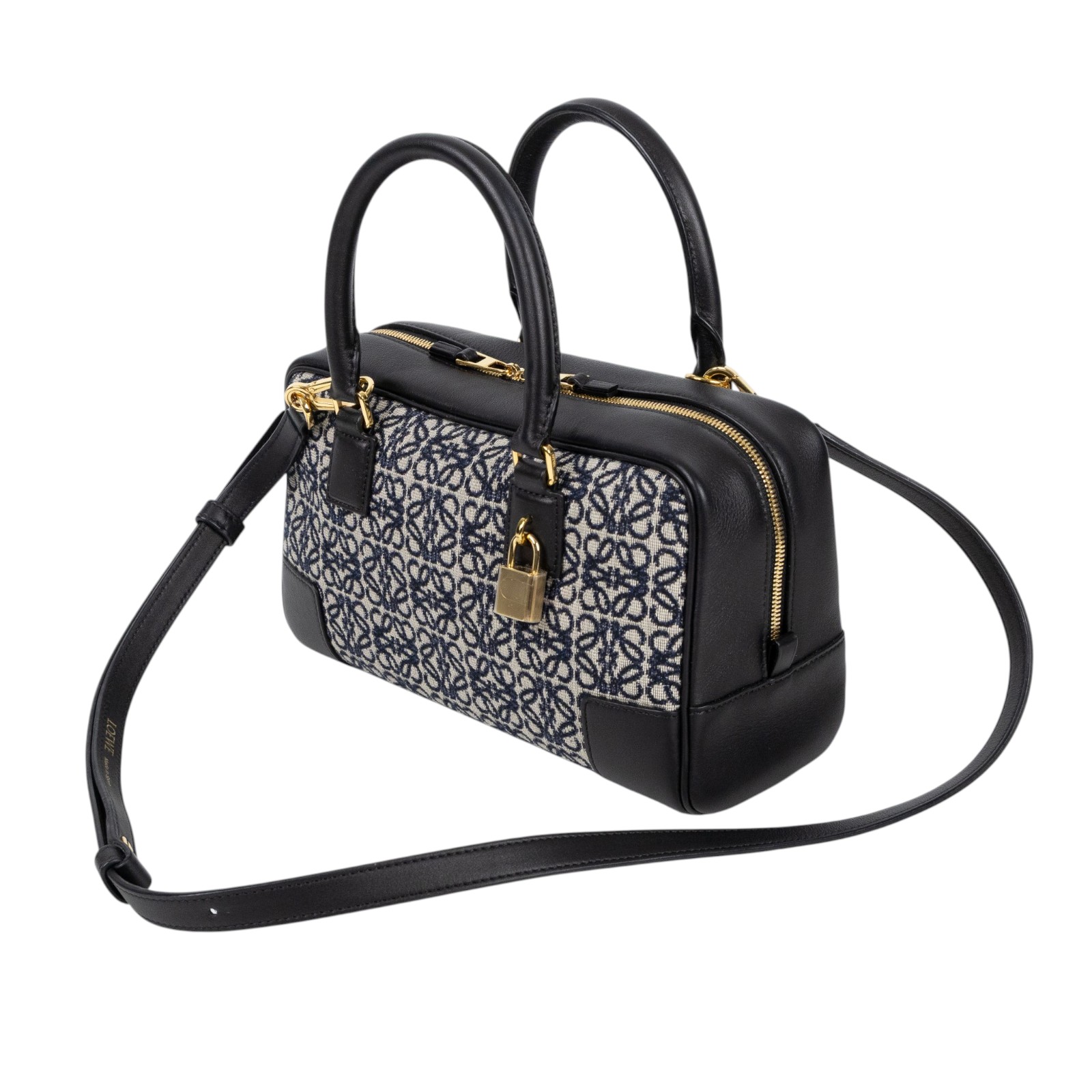 羅意威 LOEWE Amazona 23 bag 肩背 手提包 A039N07X03 黑AMAZONA23 防塵袋/鎖組/背帶