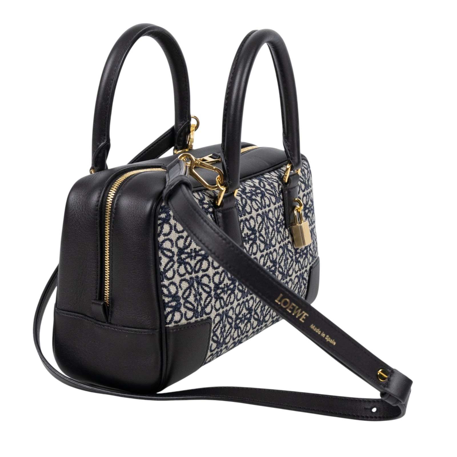 羅意威 LOEWE Amazona 23 bag 肩背 手提包 A039N07X03 黑AMAZONA23 防塵袋/鎖組/背帶