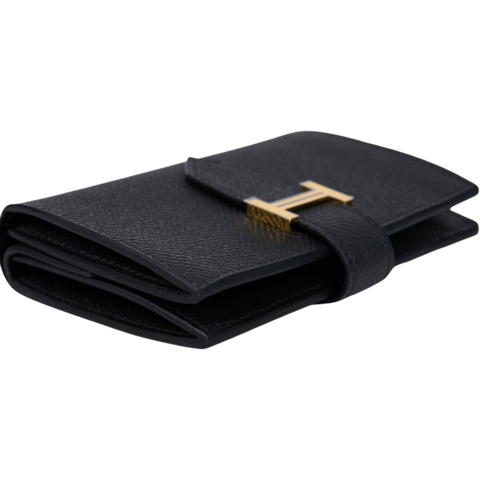 愛馬仕 Hermes Bearn Mini 短夾 金色五金 黑色 H039796CC89 /W AI 009 WS W刻 黑BEARN MINI 原廠盒子