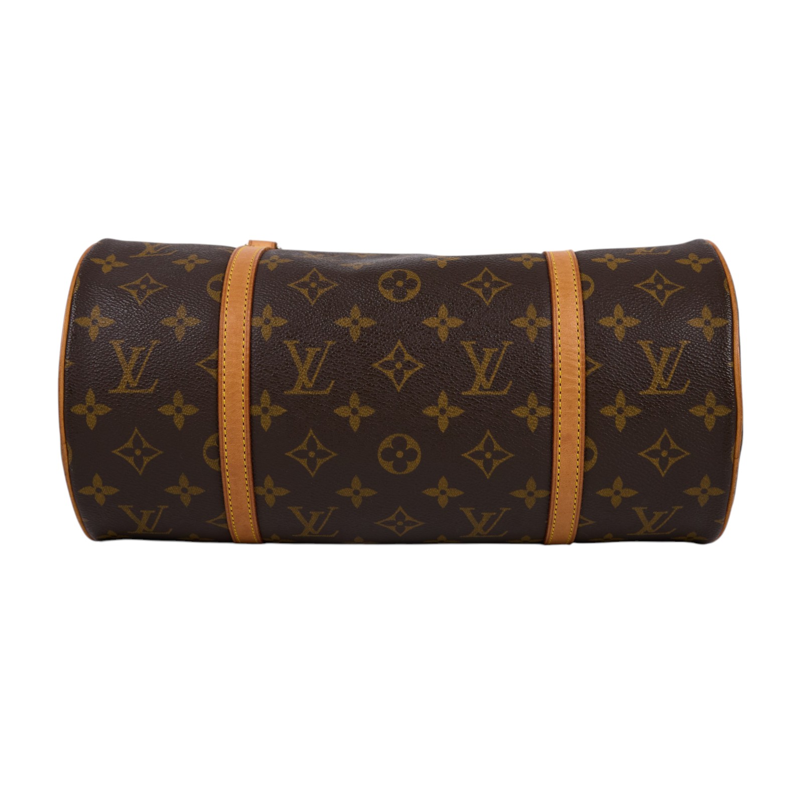 路易威登 LOUIS VUITTON Papillon 30 老花 圓筒 手提包 M51385 原花圓筒子母包 防塵袋/子包
