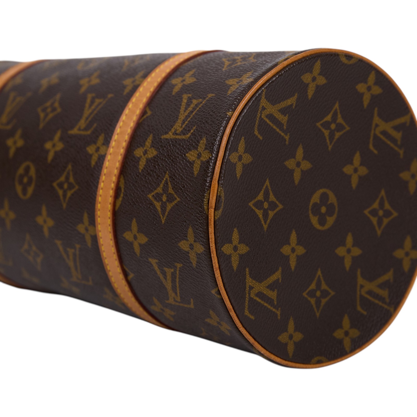 路易威登 LOUIS VUITTON Papillon 30 老花 圓筒 手提包 M51385 原花圓筒子母包 防塵袋/子包