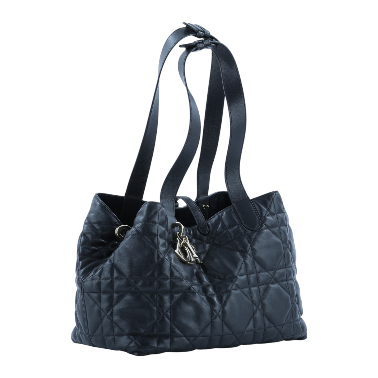 迪奧 CHRISTIAN DIOR Dior Toujours 中型 手提袋 小牛皮 M2821OSHJ 黑TOUJOURS 中號肩背包 內袋