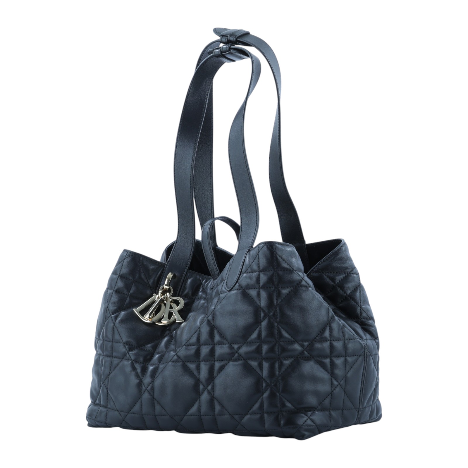 迪奧 CHRISTIAN DIOR Dior Toujours 中型 手提袋 小牛皮 M2821OSHJ 黑TOUJOURS 中號肩背包 內袋