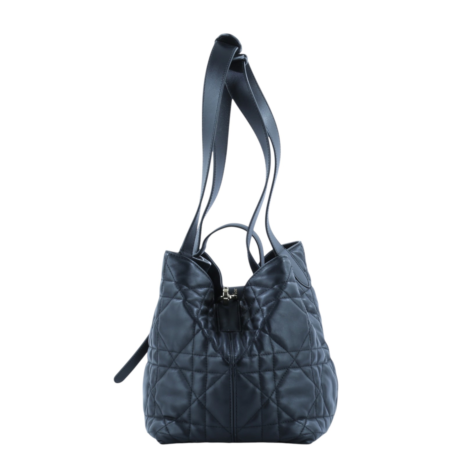 迪奧 CHRISTIAN DIOR Dior Toujours 中型 手提袋 小牛皮 M2821OSHJ 黑TOUJOURS 中號肩背包 內袋