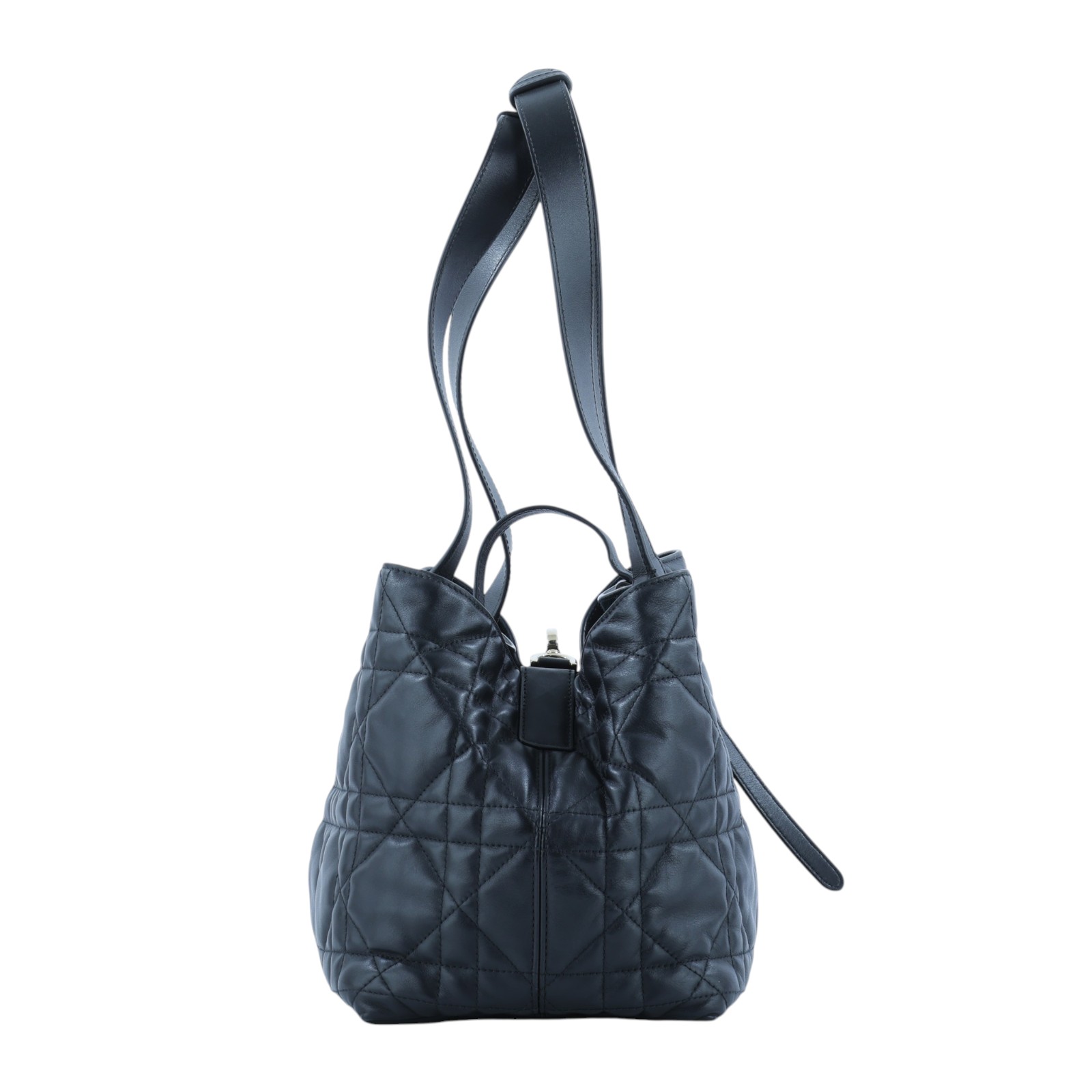 迪奧 CHRISTIAN DIOR Dior Toujours 中型 手提袋 小牛皮 M2821OSHJ 黑TOUJOURS 中號肩背包 內袋