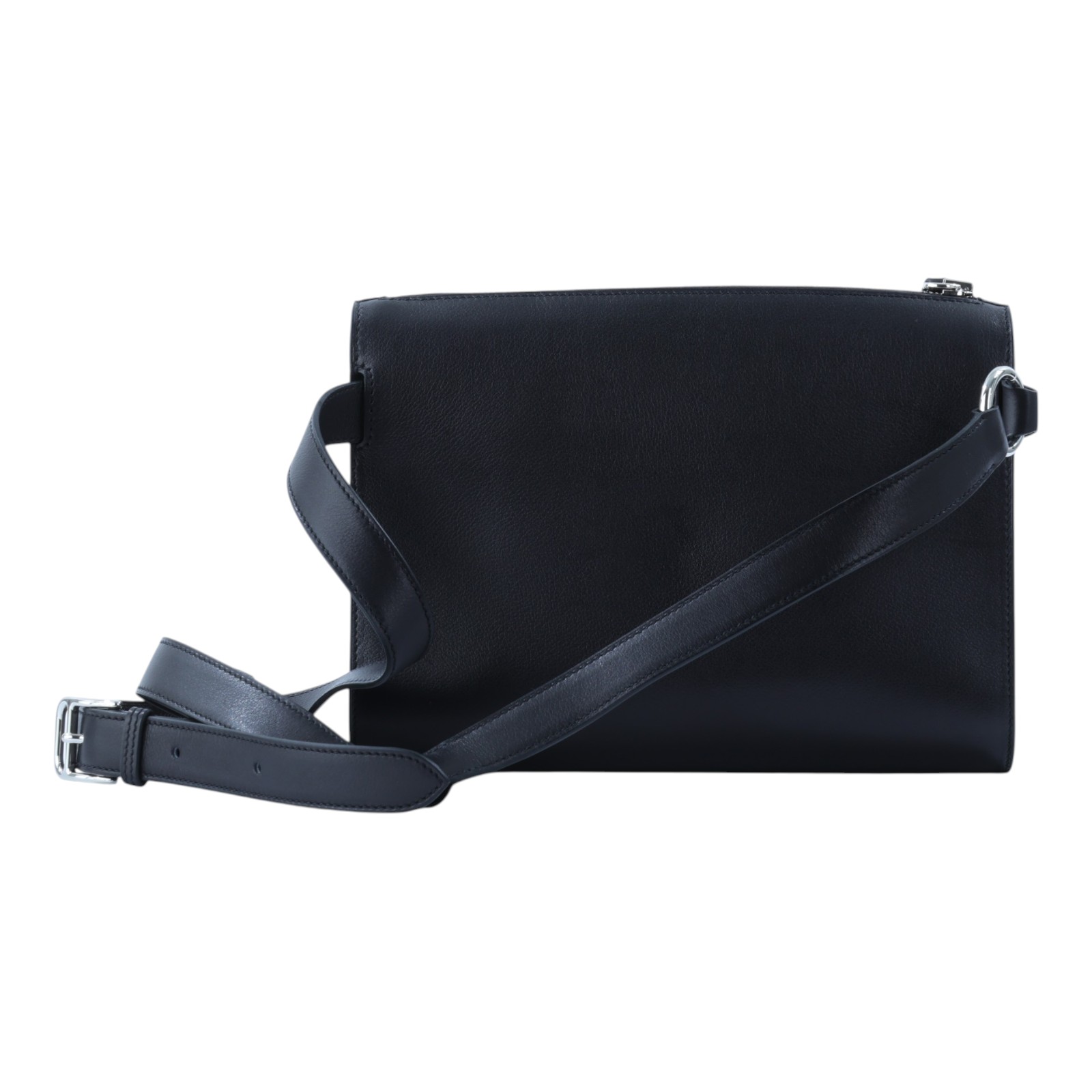 愛馬仕 Hermes Bolittle pouch 斜背包 銀色五金 黑色 H084613CK89 /W PU 006 NI  防塵袋/購買證明/鎖組