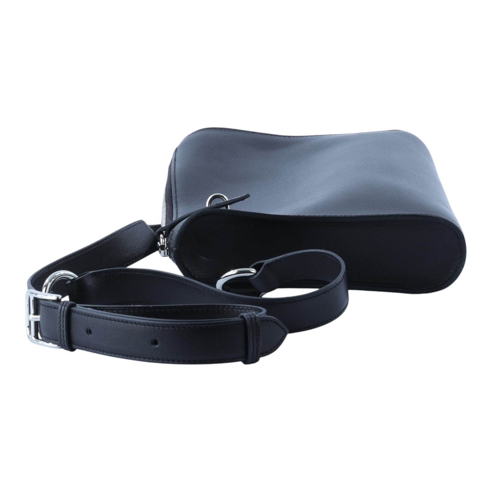 愛馬仕 Hermes Bolittle pouch 斜背包 銀色五金 黑色 H084613CK89 /W PU 006 NI  防塵袋/購買證明/鎖組