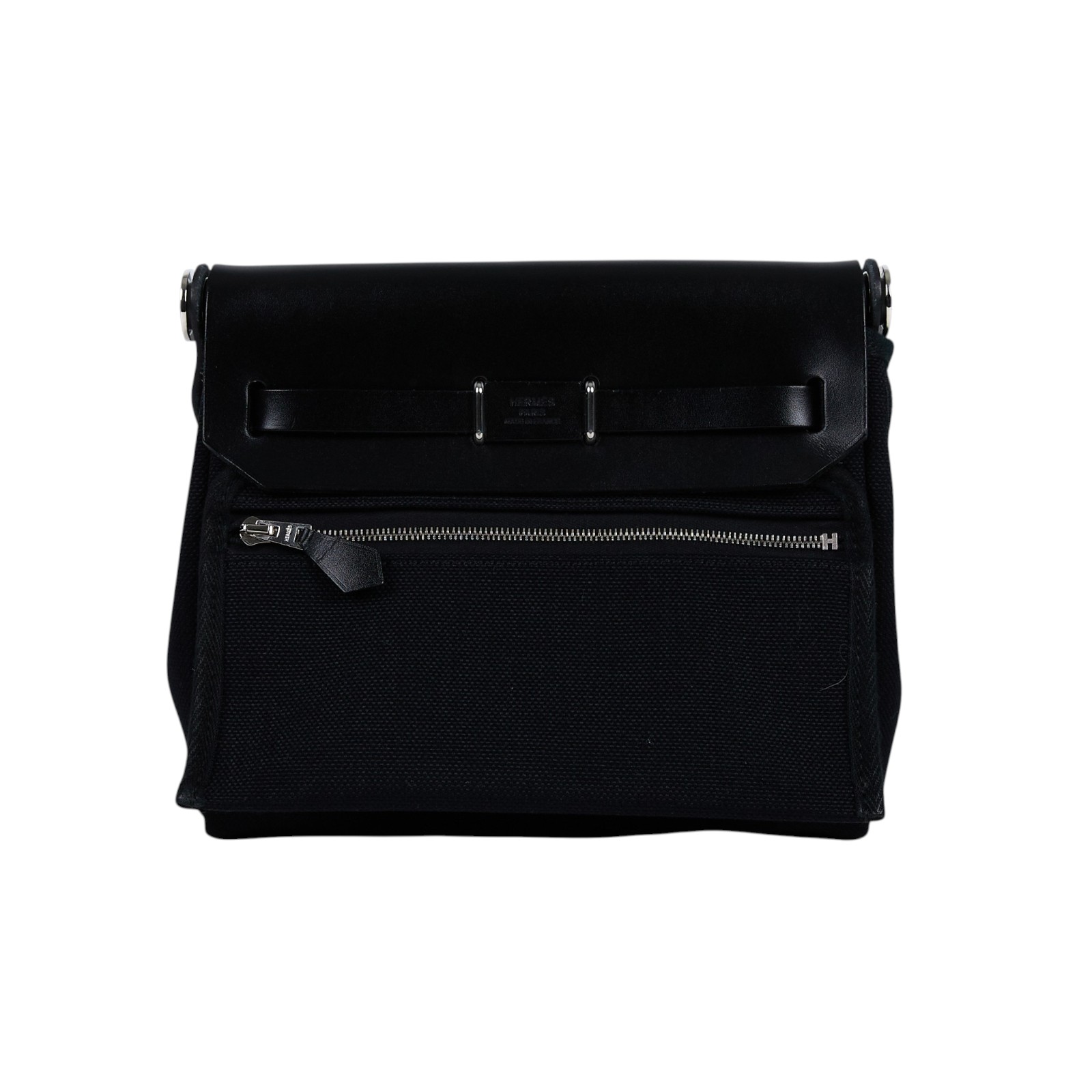 愛馬仕 Hermes Herbag Zip 20 銀色五金 黑色 H086430CKAA /K TS 011 AU  原廠盒子/防塵袋/國外購買證明