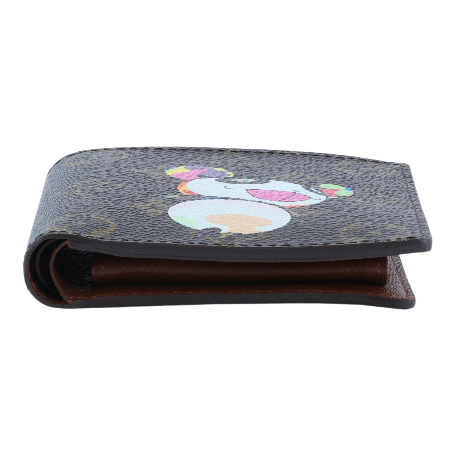 路易威登 LOUIS VUITTON 村上隆 Marco Panda 短夾 錢包 零錢包 M61666 原花村上隆熊貓對開短夾 原廠盒子